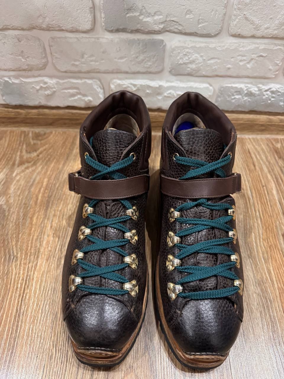 Santoni Santoni Men’s Brown Leather Hiking Boots Size 9 Size US 9 / EU 42 - 4 Thumbnail
