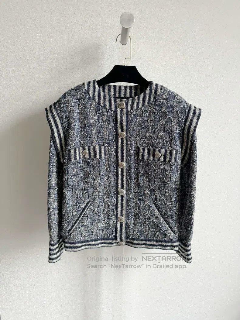 Chanel Chanel 19P cotton twill tweed coat Size XXS / US 00 / IT 34 - 1 Thumbnail