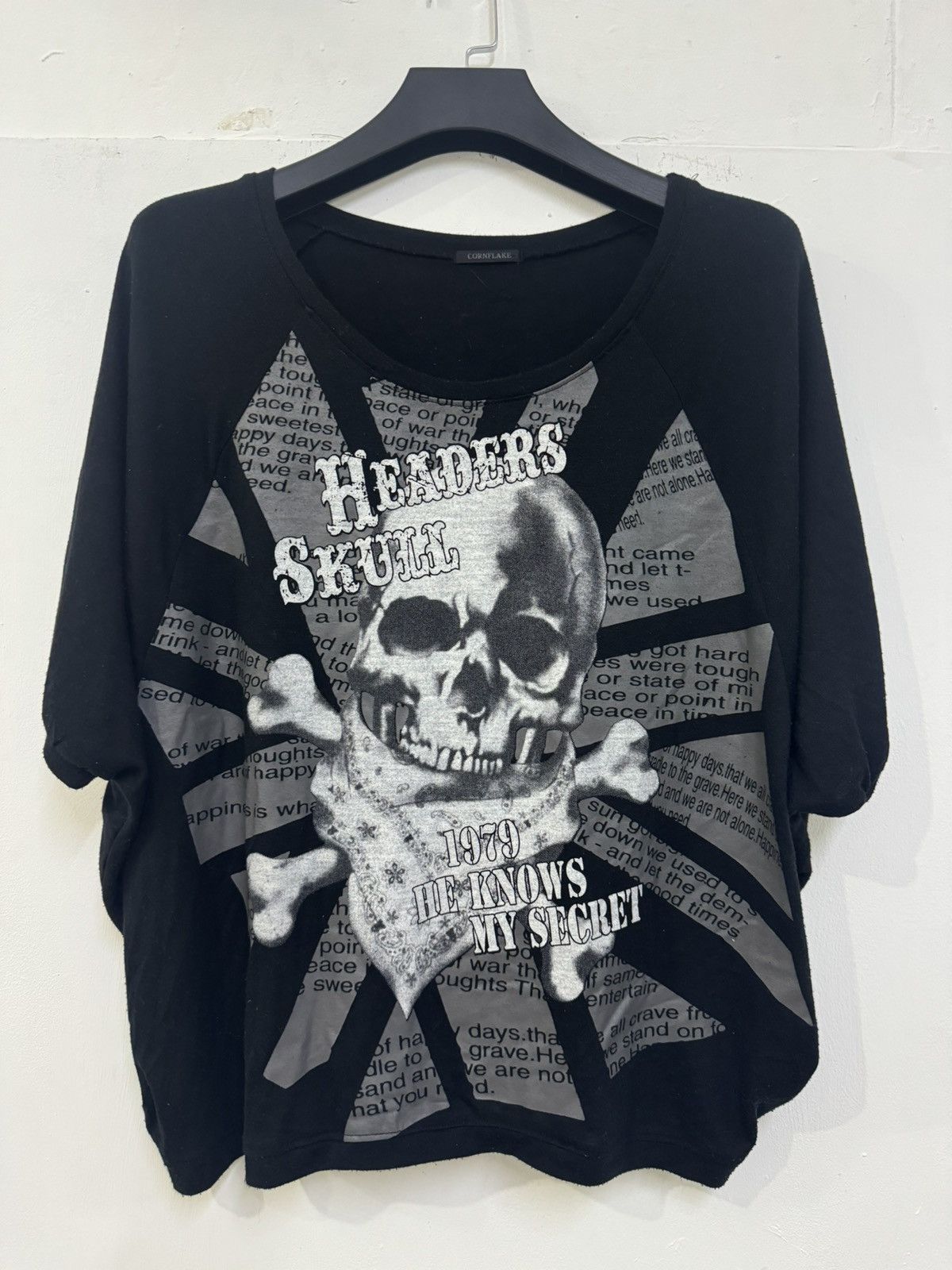 Japanese Brand 💥 PUNK DESIGN HEADERS SKULL UNION FLAG BAGGY STYLE RARE Size US M / EU 48-50 / 2 - 1 Thumbnail