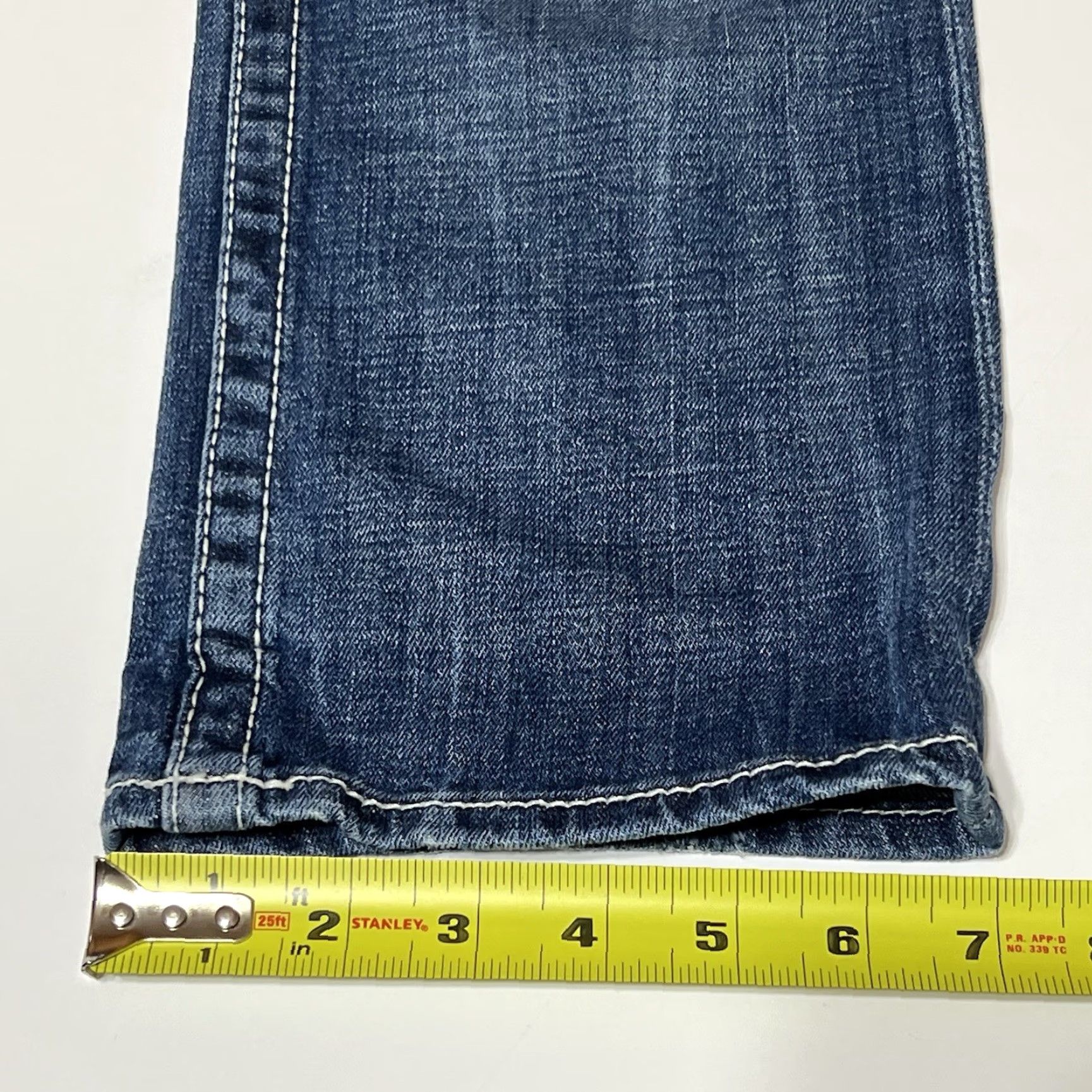 Vintage BIG STAR Jeans Capri Womens 32x24 Blue Denim Low Rise Cropped 5-Pocket Embroidered Vintage? No Size 24" / US 00 / IT 34 - 7 Thumbnail