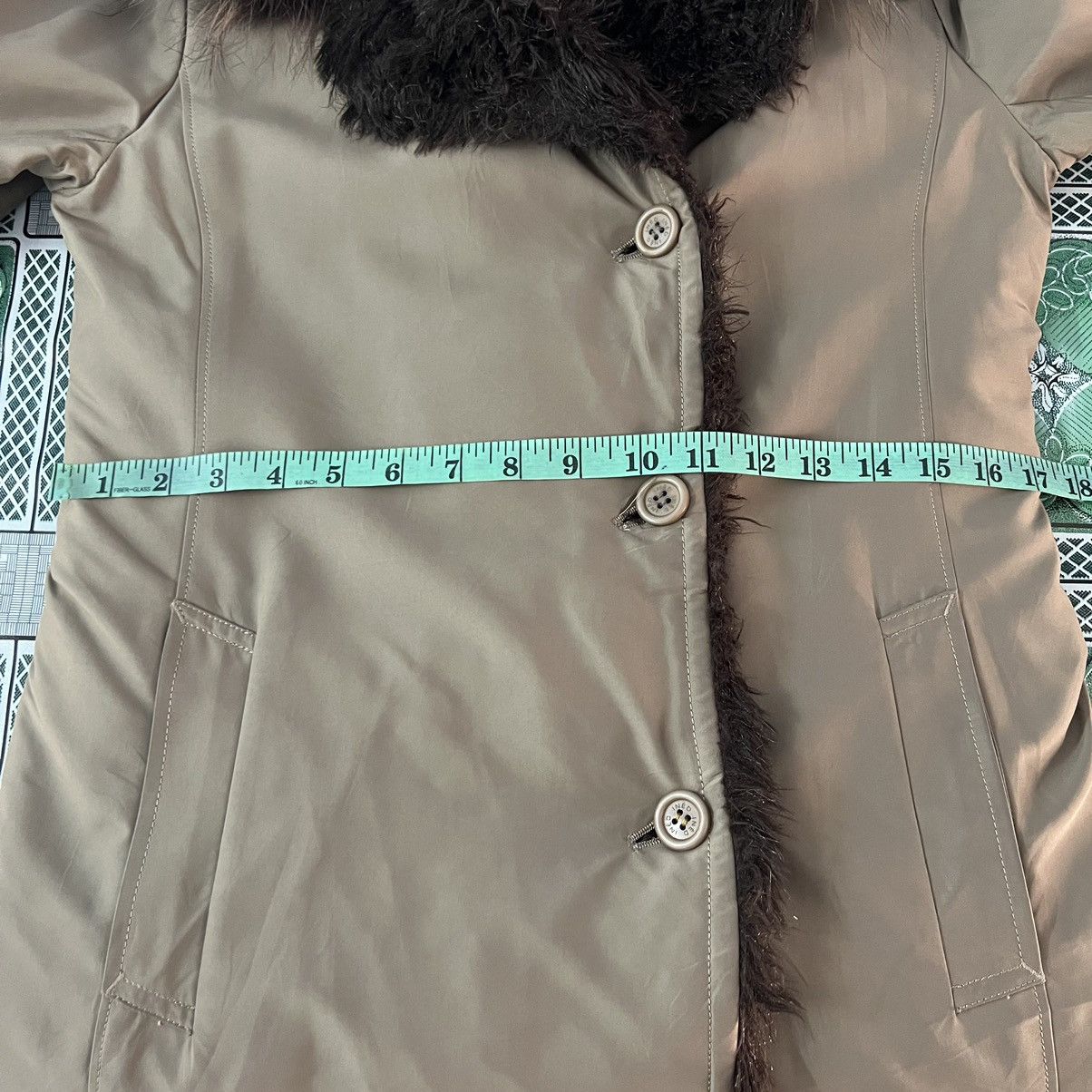 Japanese Brand 🔥 INED japanese fur lined longcoat fox fur collar Size S / US 4 / IT 40 - 5 Thumbnail