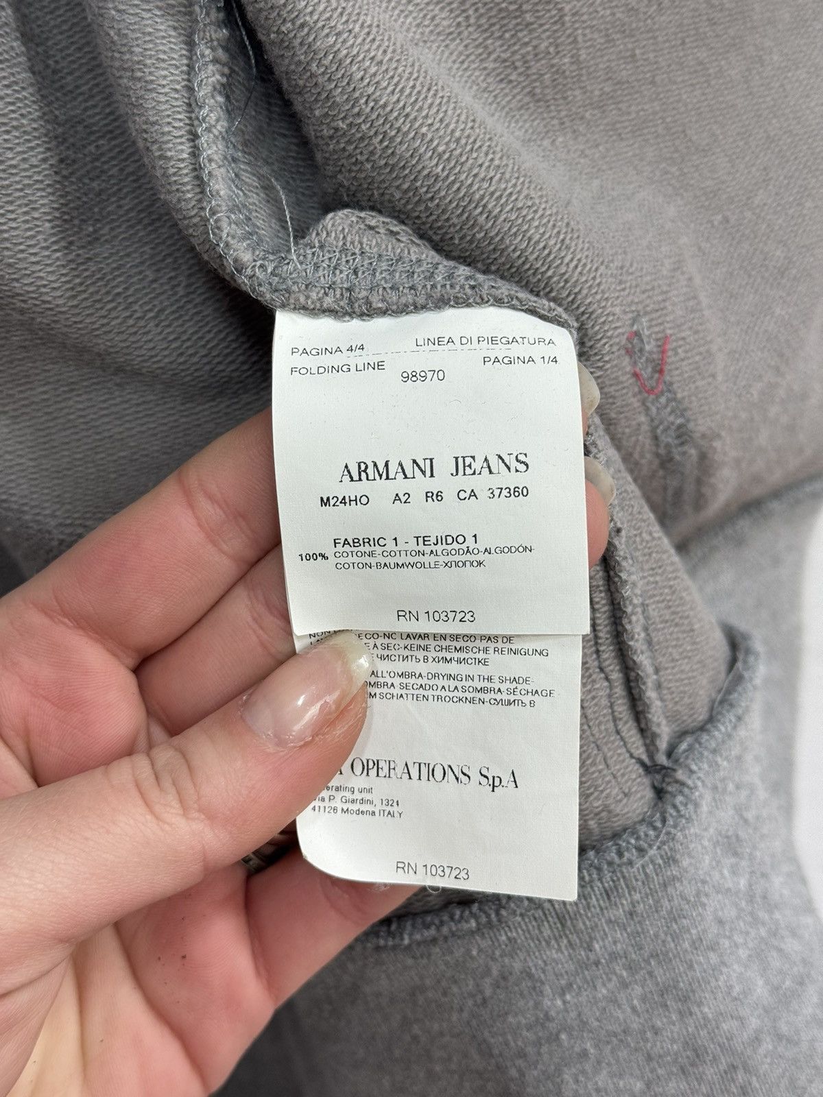 Armani Vintage Armani Y2K Zip Hoodie Avantgarde Distressed Japan Size US XL / EU 56 / 4 - 11 Thumbnail