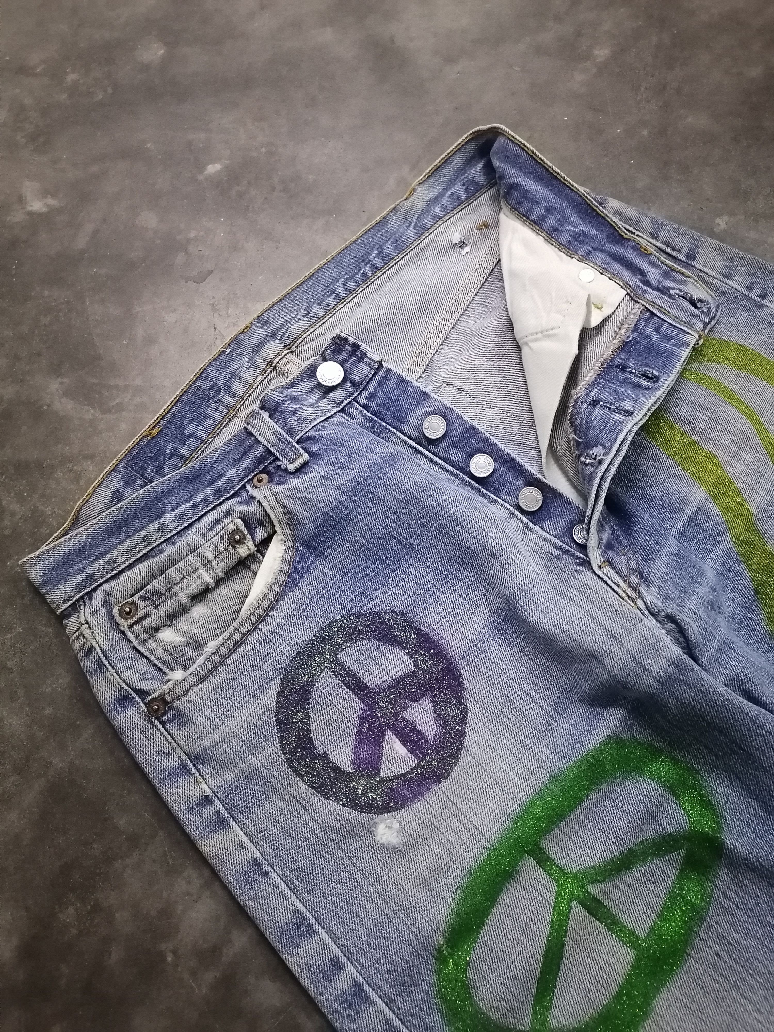 Levi's × Levi's Vintage Clothing Vintage 80s Levi's 501 Distressed Denim Pants Size US 31 - 4 Thumbnail