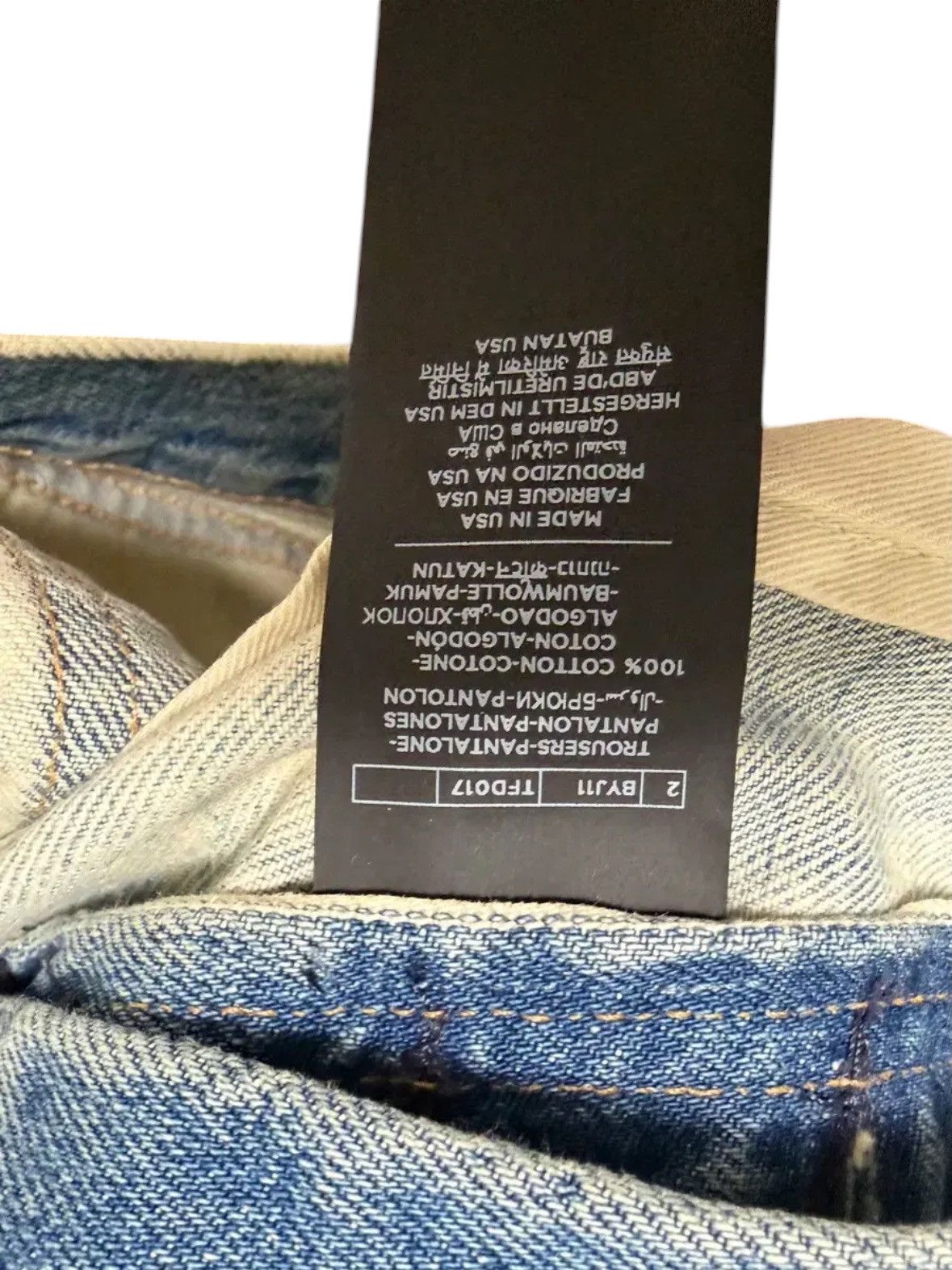 Tom Ford Tom Ford Bleached Washed Tapered Fit Denim Pants Size US 32 / EU 48 - 6 Thumbnail