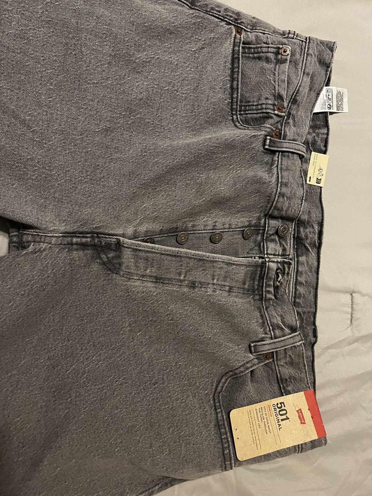 Levi's Levi’s 501 Ash Grey Jeans 38x32 Deadstock Size US 38 / EU 54 - 4 Thumbnail
