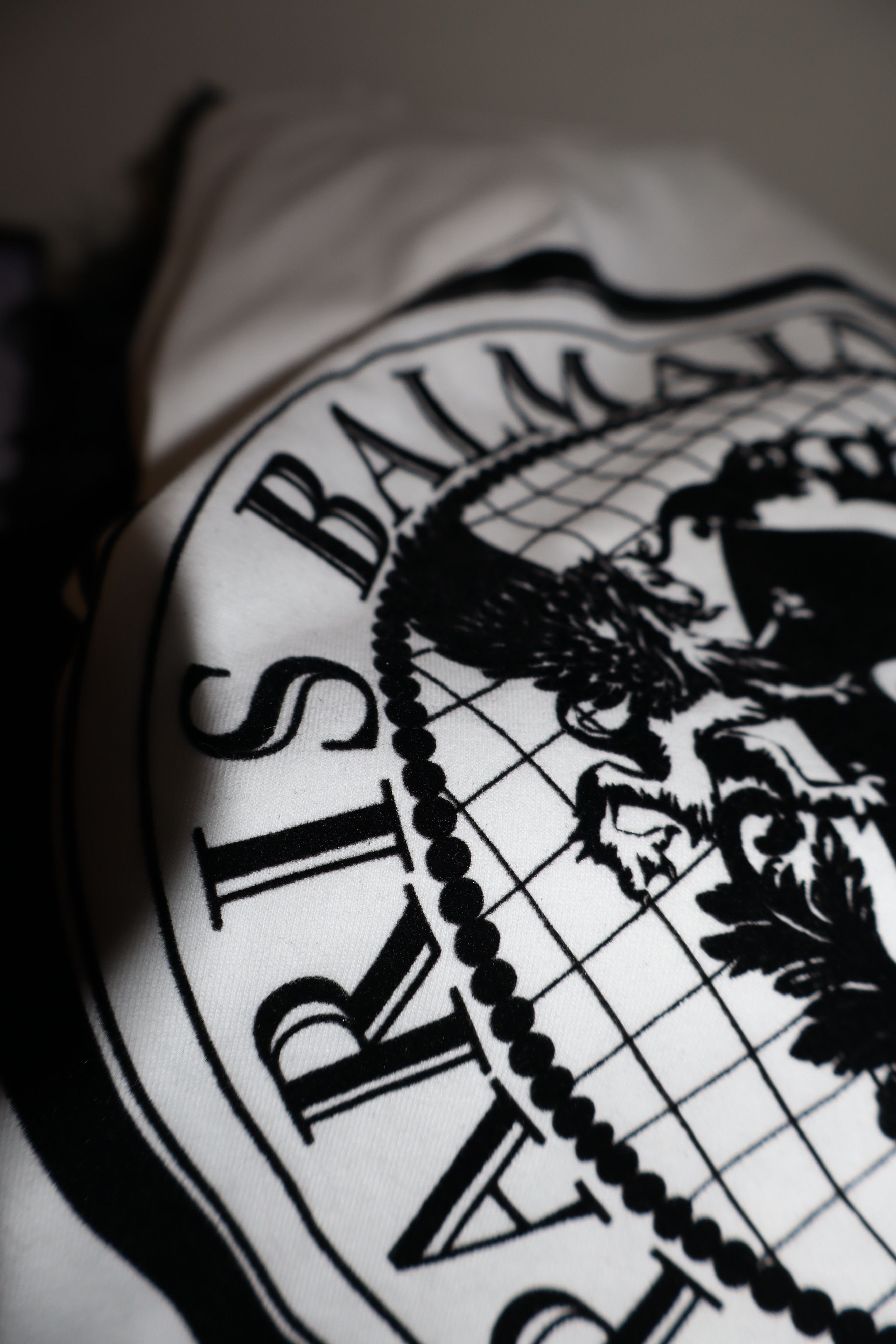 Balmain Destroy flock print -tshirt Size US M / EU 48-50 / 2 - 14 Thumbnail