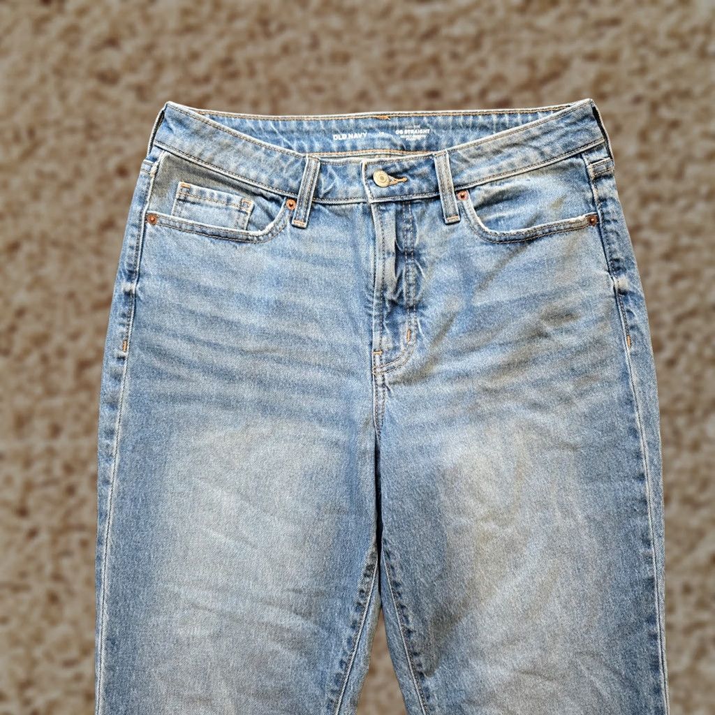 Old Navy Old Navy Jeans Womens Size 10 Blue OG Straight Light Wash Baggy Casual Capsule Jeans Women Size 32" / US 10 / IT 46 - 1 Thumbnail