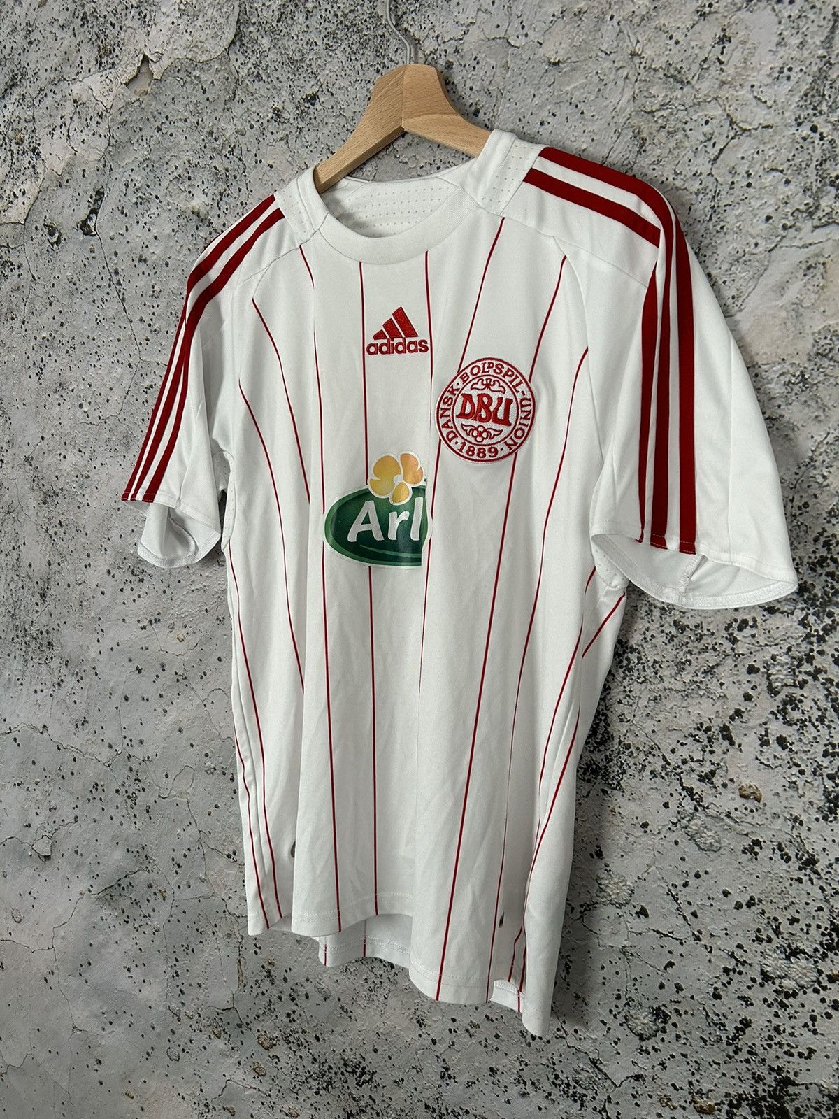 Adidas Vintage Denmark Adidas Soccer Jersey Football Retro Size US S / EU 44-46 / 1 - 2 Thumbnail