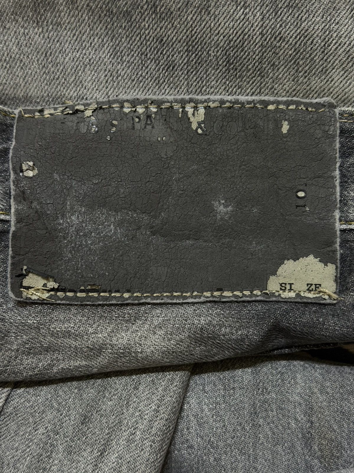JNCO Vintage Y2K Japanese Brand Grey Faded Wash Distress Loose Size US 30 / EU 46 - 6 Thumbnail