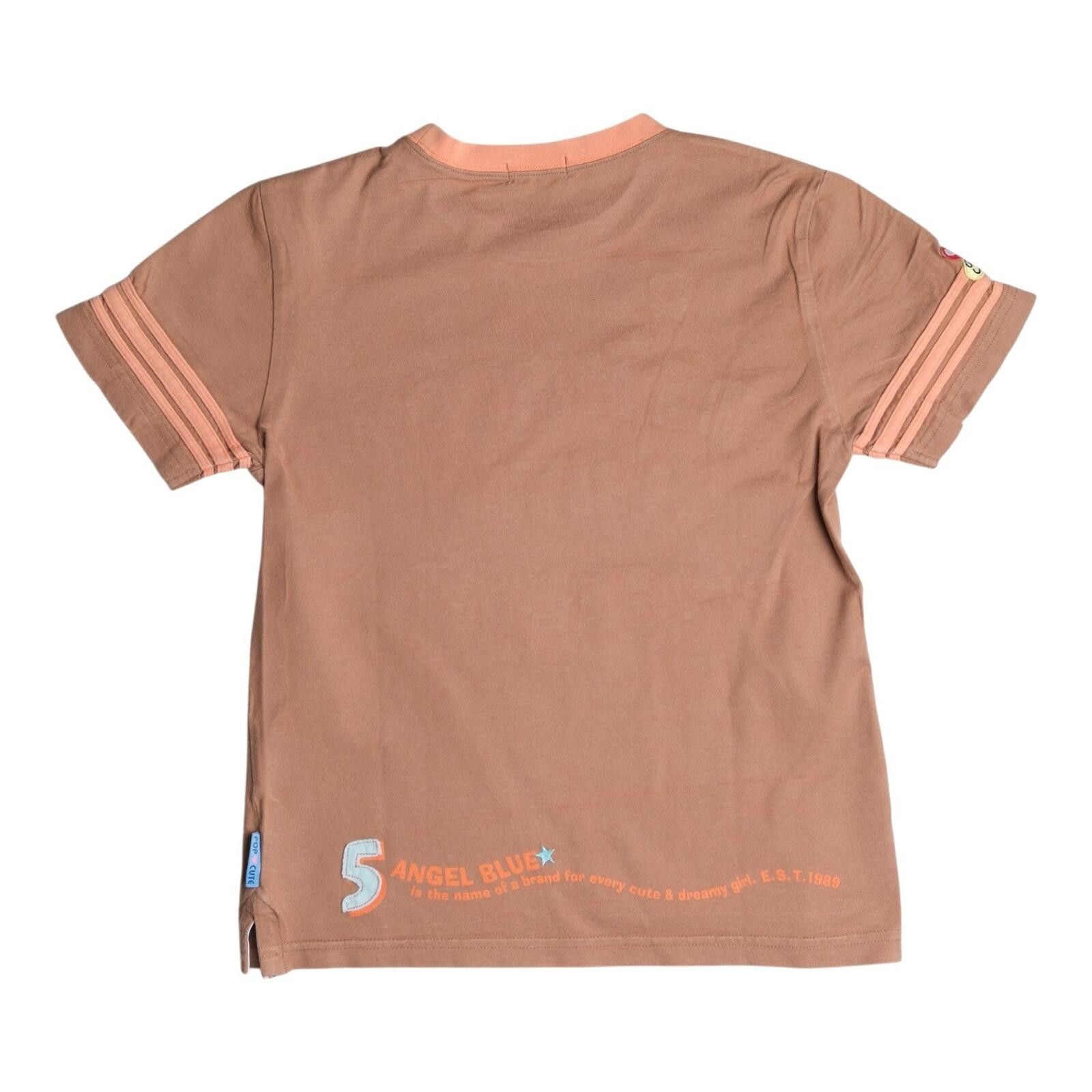 Angel Blue Angel Blue "Be Happy With Angel's" Brown Tee Size ONE SIZE - 2 Thumbnail