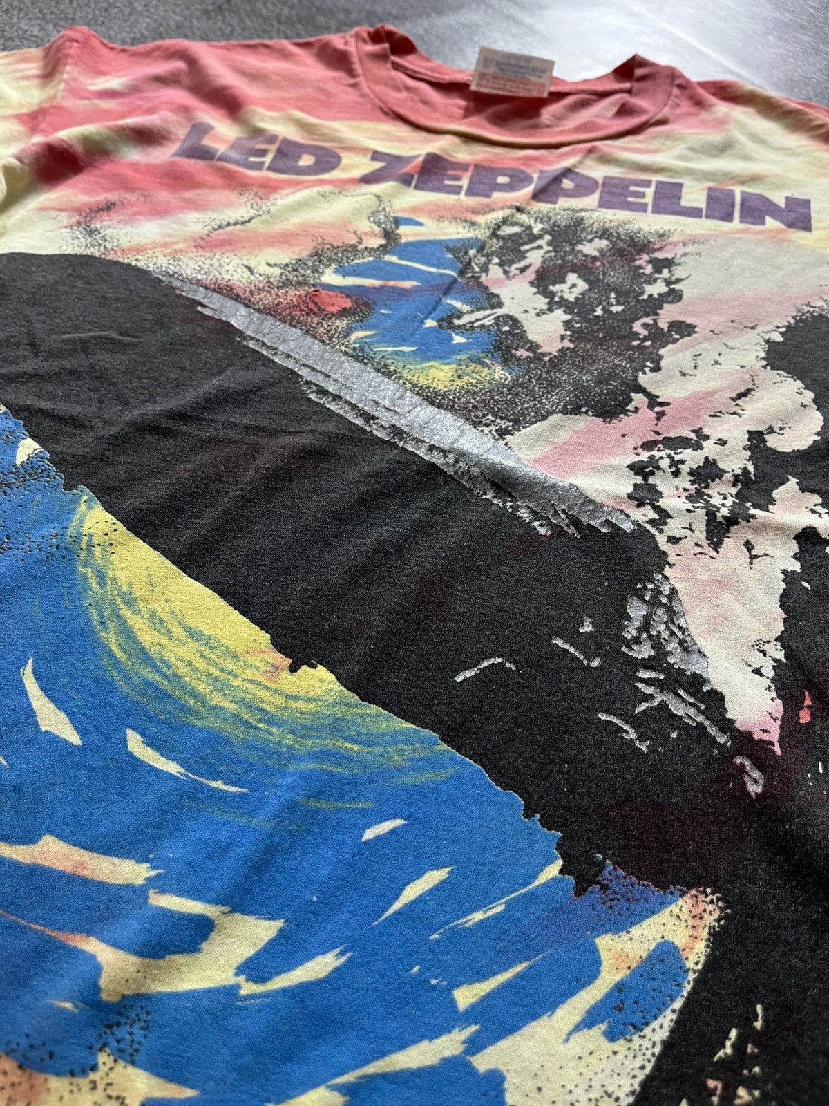 Hanes × Led Zeppelin Vintage 90s Led Zeppelin Tie Dye tshirt Size US L / EU 52-54 / 3 - 7 Thumbnail