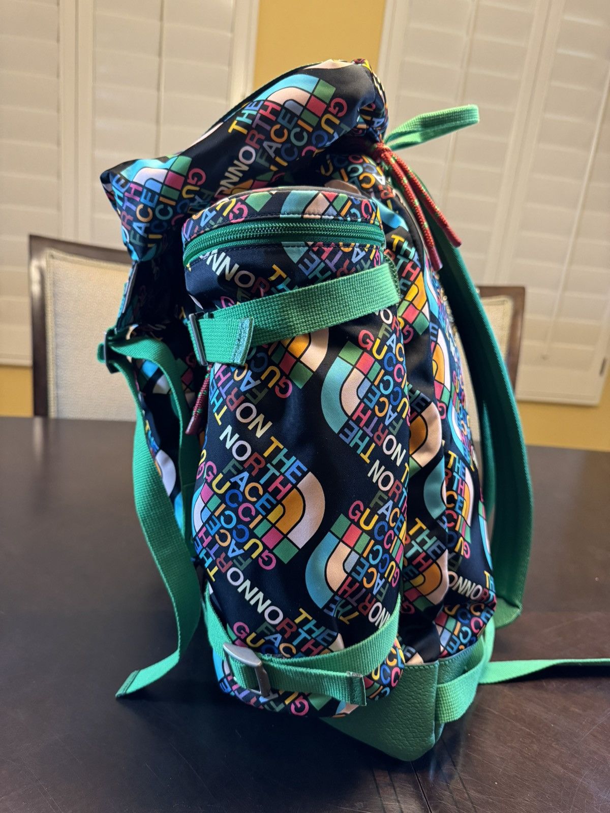 Gucci New Authentic Gucci x North Face Logo Backpack Size ONE SIZE - 6 Thumbnail