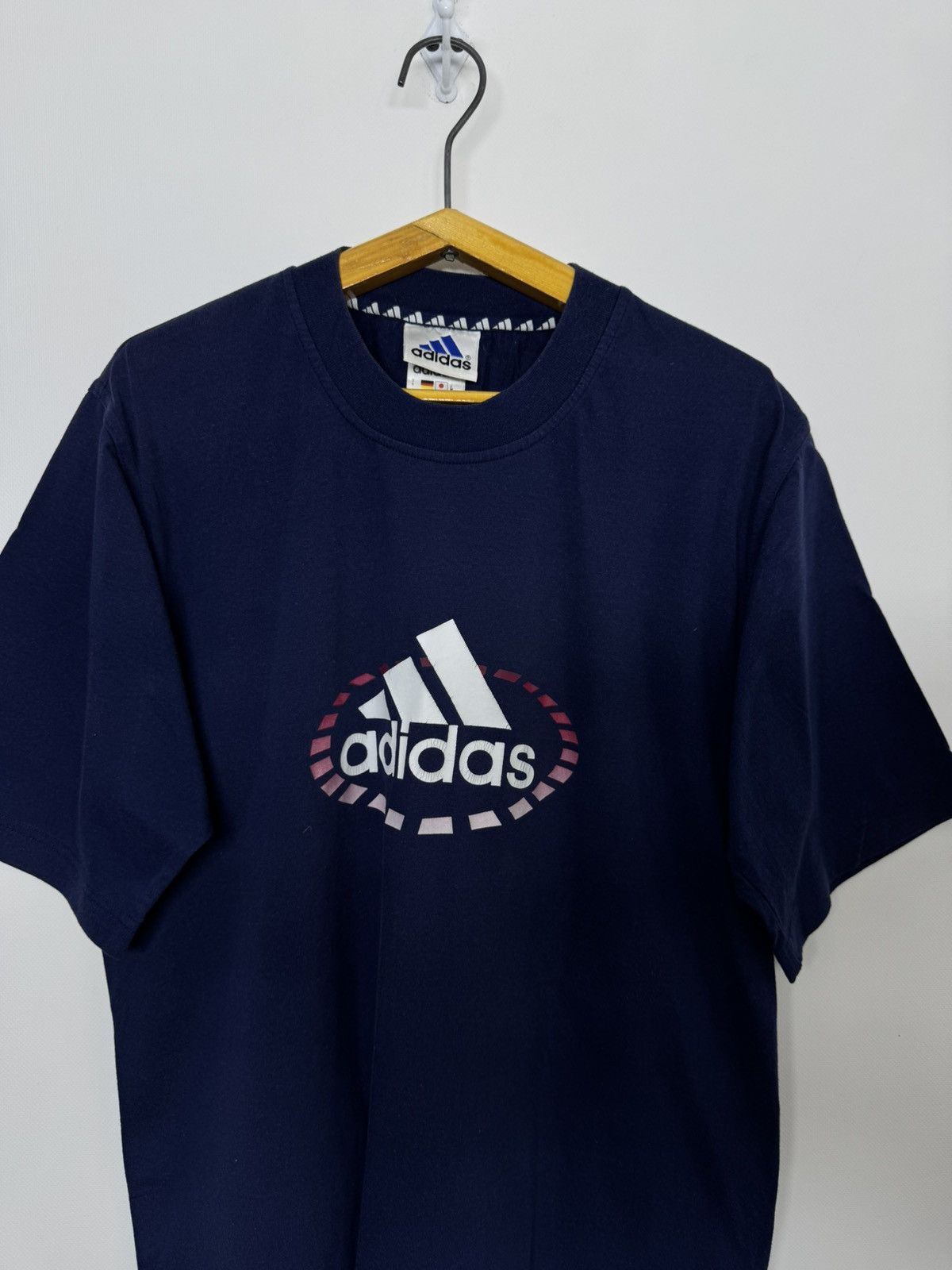 Adidas Vintage Adidas Big Logo T-Shirt 90’s Size US S / EU 44-46 / 1 - 1 Thumbnail