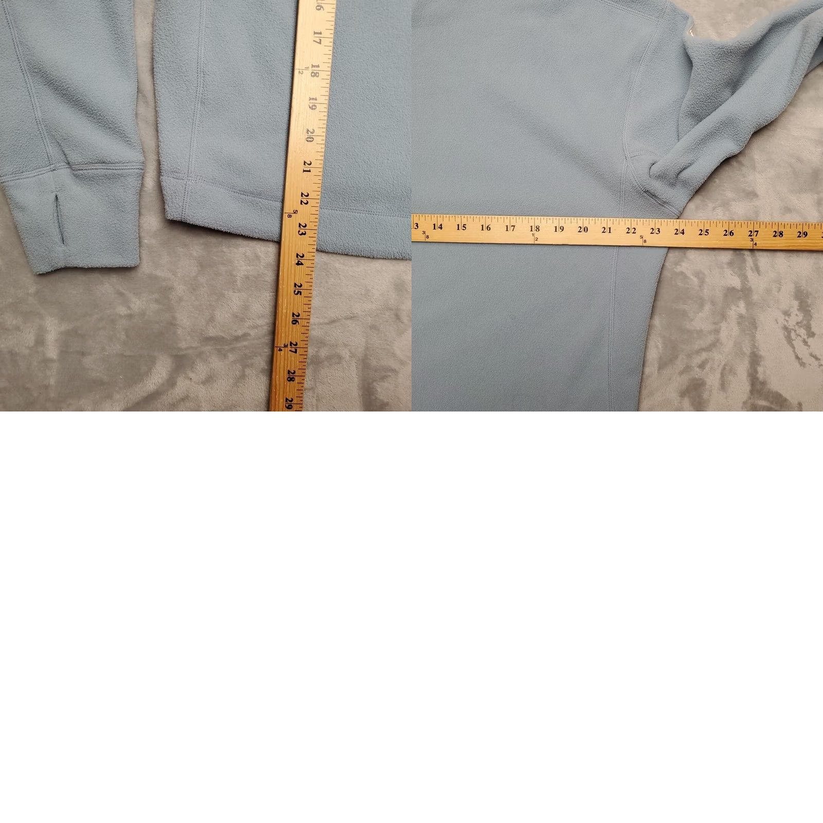 Vintage Hoka One Fleece Pullover Womens Medium Blue Long Sleeve Casual Top Thumb Holes Size M / US 6-8 / IT 42-44 - 8 Thumbnail