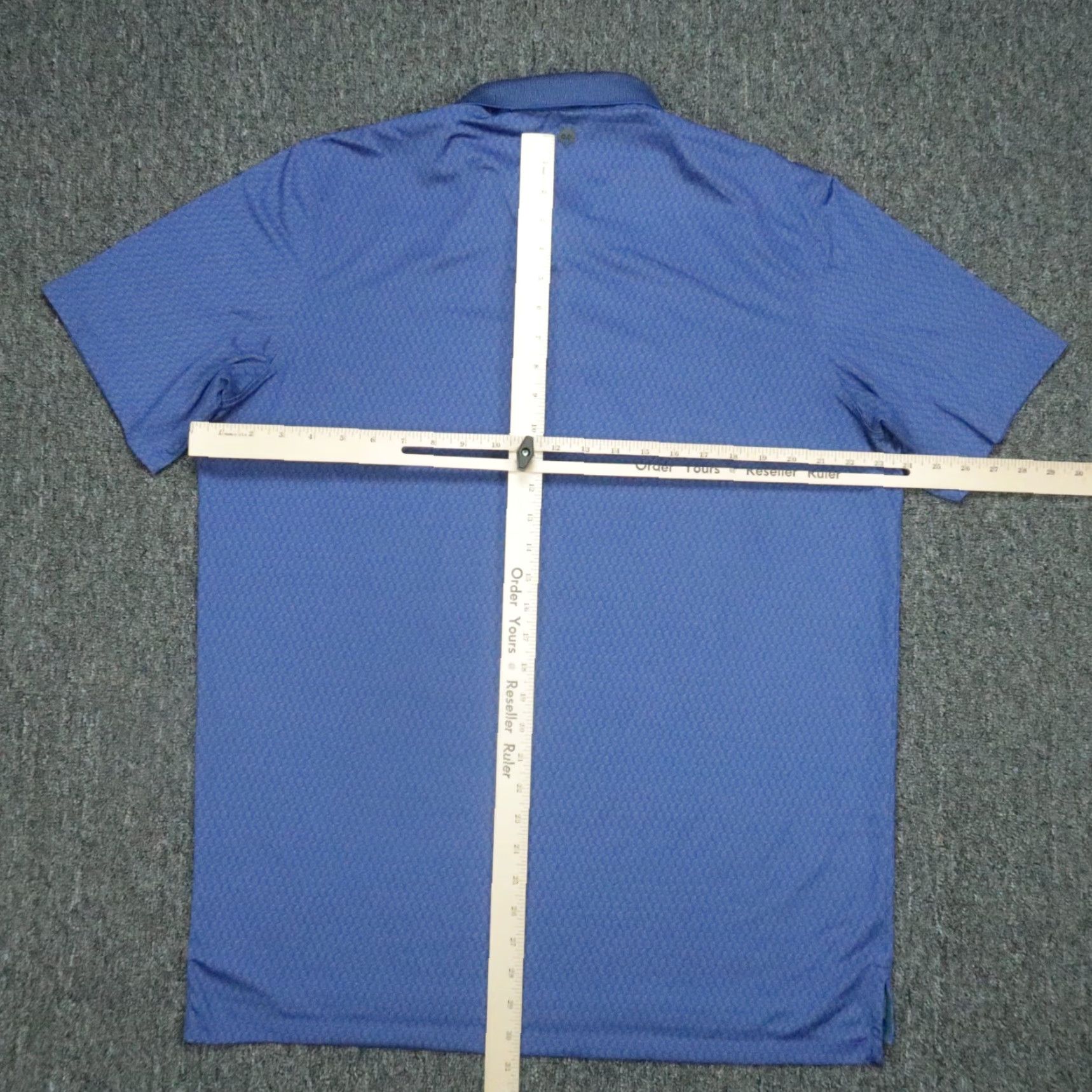 Vintage Greyson Polo Shirt Mens Large Blue Short Sleeve Golf Activewear Lightweight Breathable Stretch Regular Fit 50/50 Blended Fabric Concrete Size US L / EU 52-54 / 3 - 6 Thumbnail