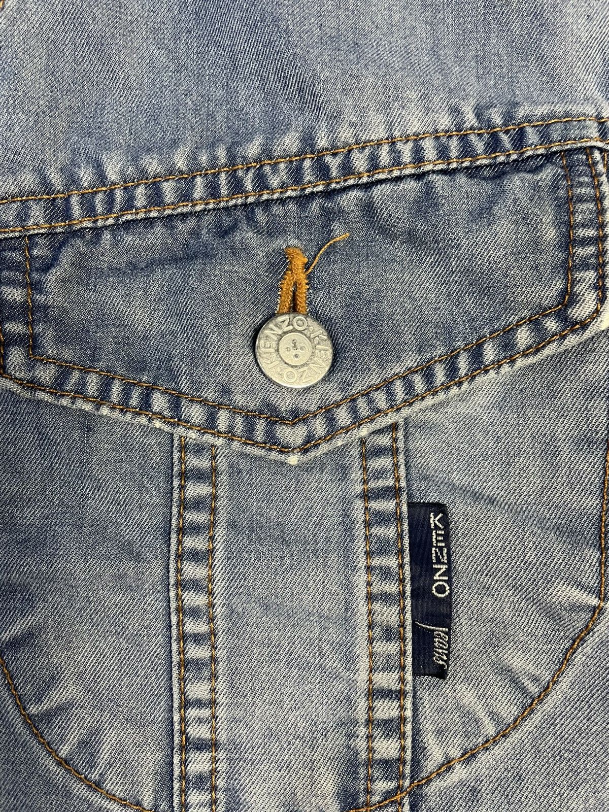 Kenzo Kenzo Jeans Denim Embroidered Vestsl Jacket Size US M / EU 48-50 / 2 - 4 Thumbnail