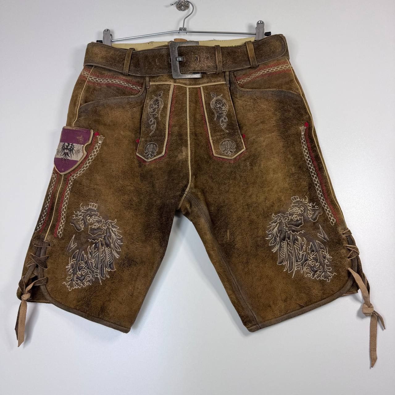 Other Country Line Traditional Lederhosen Leath Bavarian Shorts 46 Size US 30 / EU 46 - 1 Thumbnail