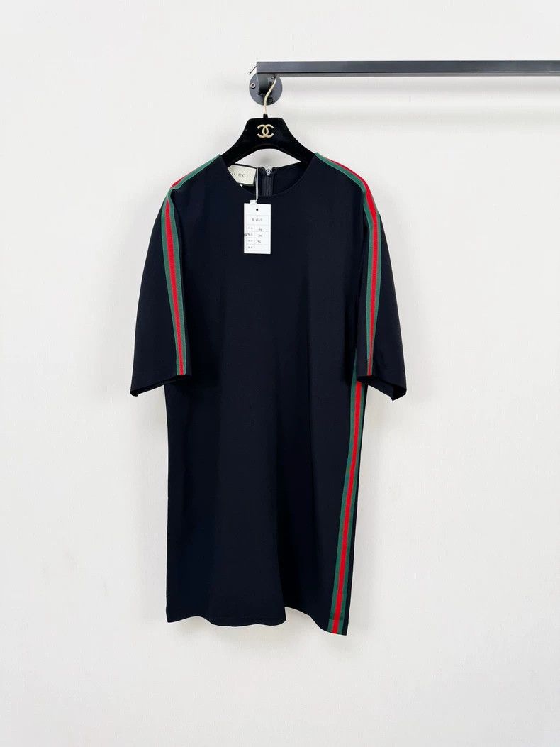 Gucci Gucci Dress Size 42 with Stripes - dmc Size US 31 - 1 Thumbnail