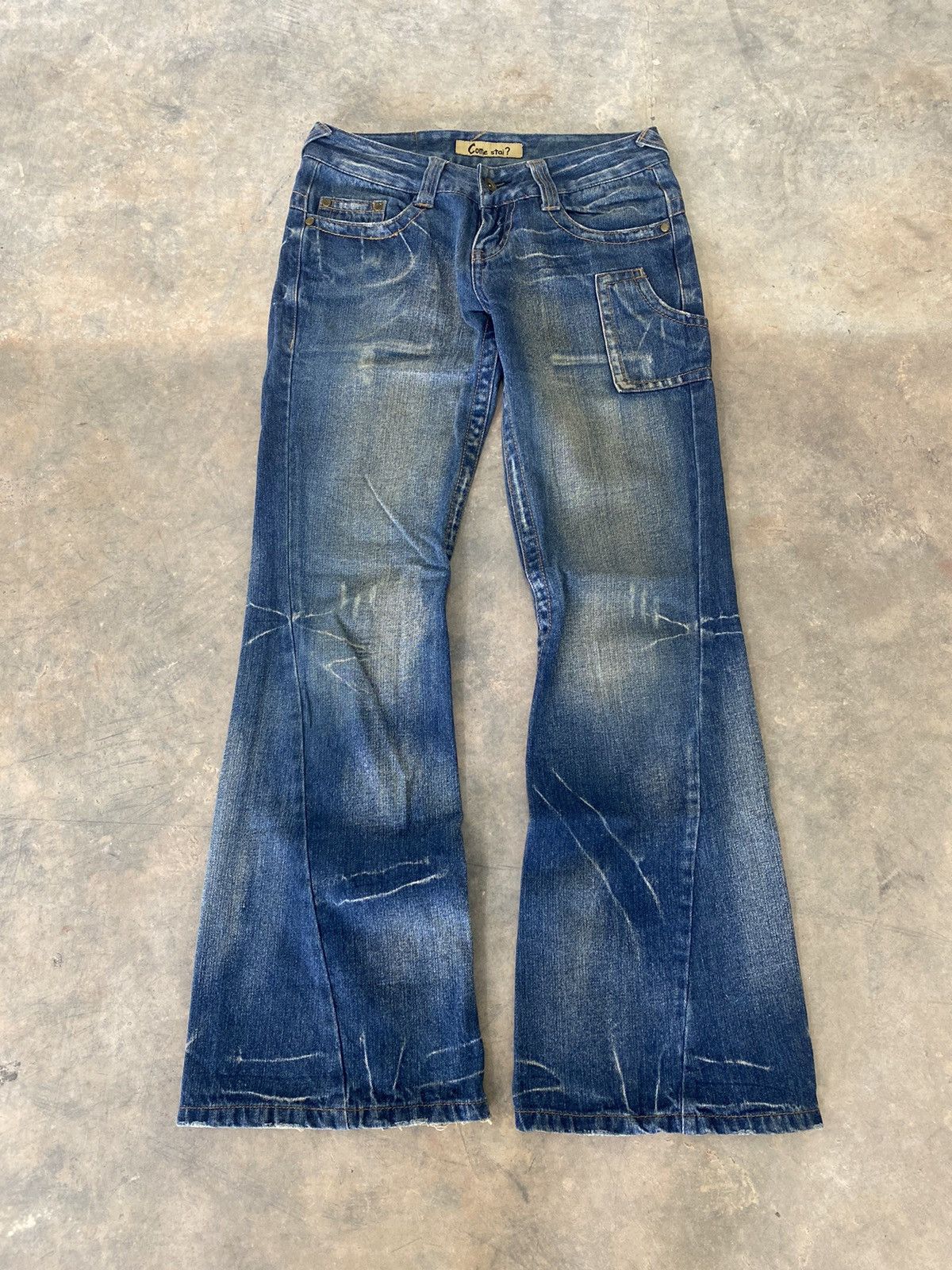 Hysteric Glamour Flare ☠️ Come Stai? Jeans Japan Punk Grunge Lgb 90s Size US 30 / EU 46 - 2 Thumbnail