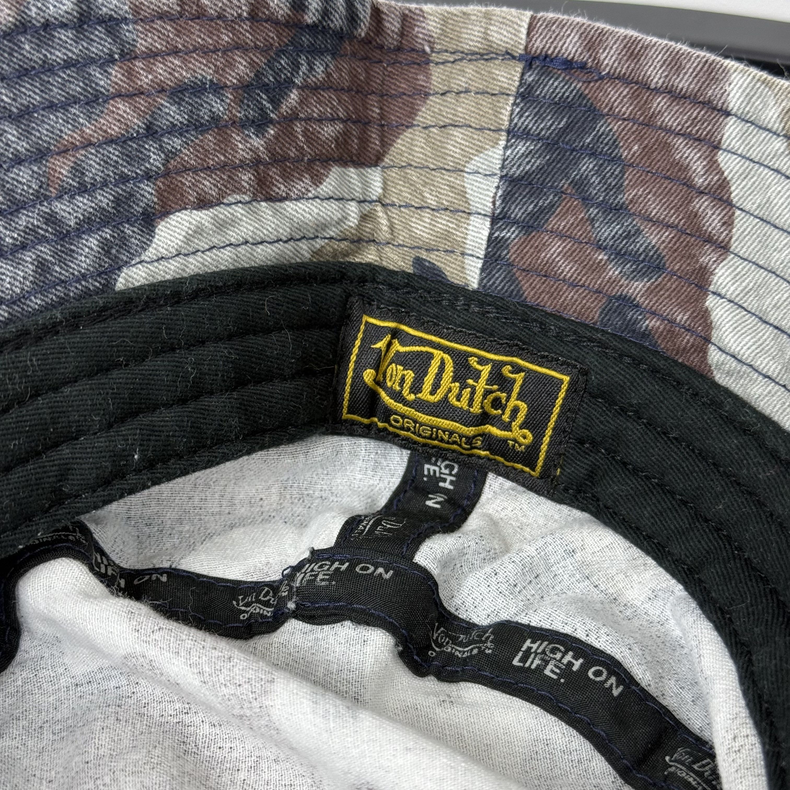 Von Dutch Vintage Von Dutch 90s Camouflage Camo Bucket Hat Cap Size ONE SIZE - 9 Thumbnail