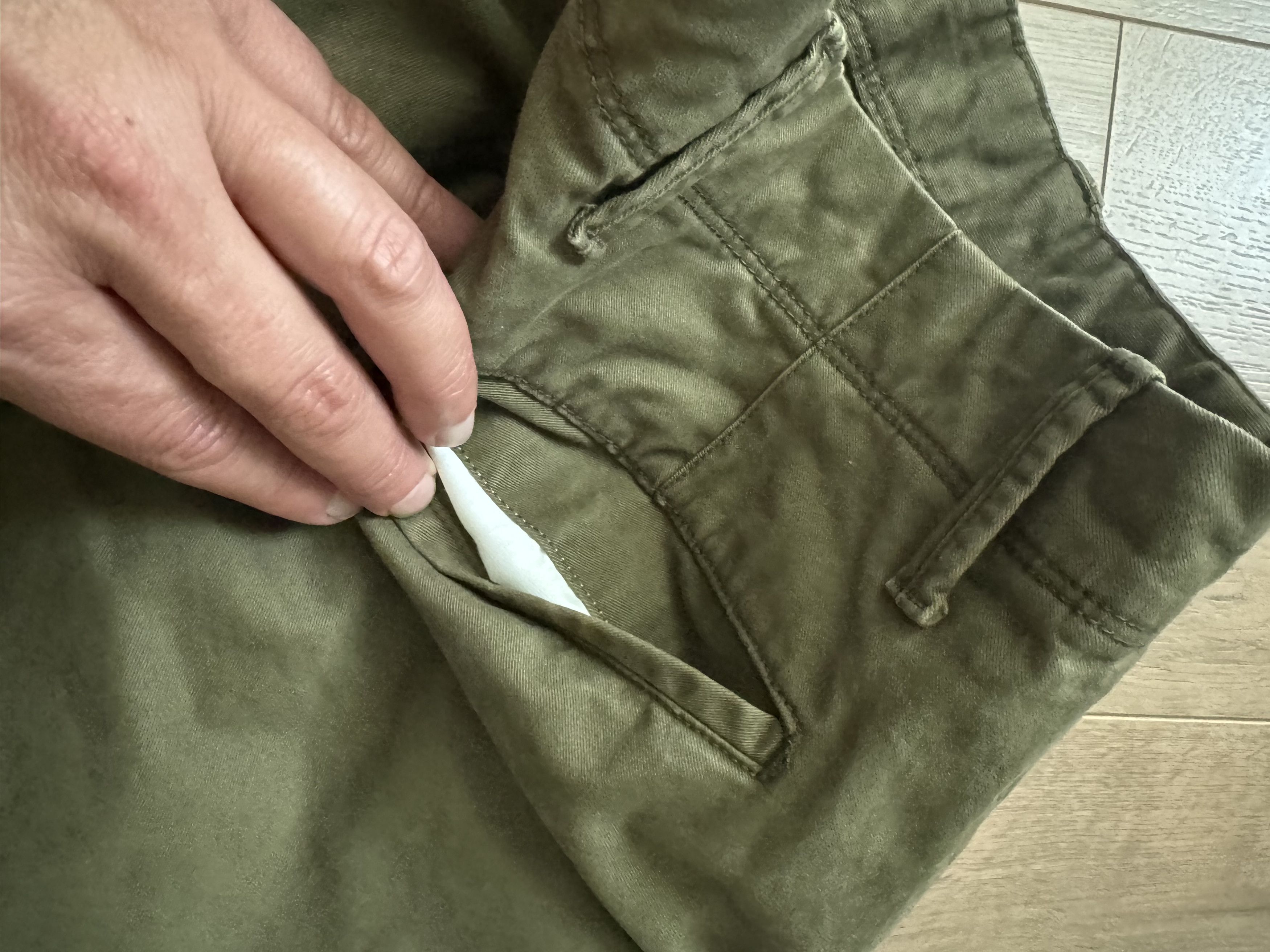 Gap Men’s Gap Pants Lived In Straight Khaki 34x32 Olive Green Size US 34 / EU 50 - 3 Thumbnail