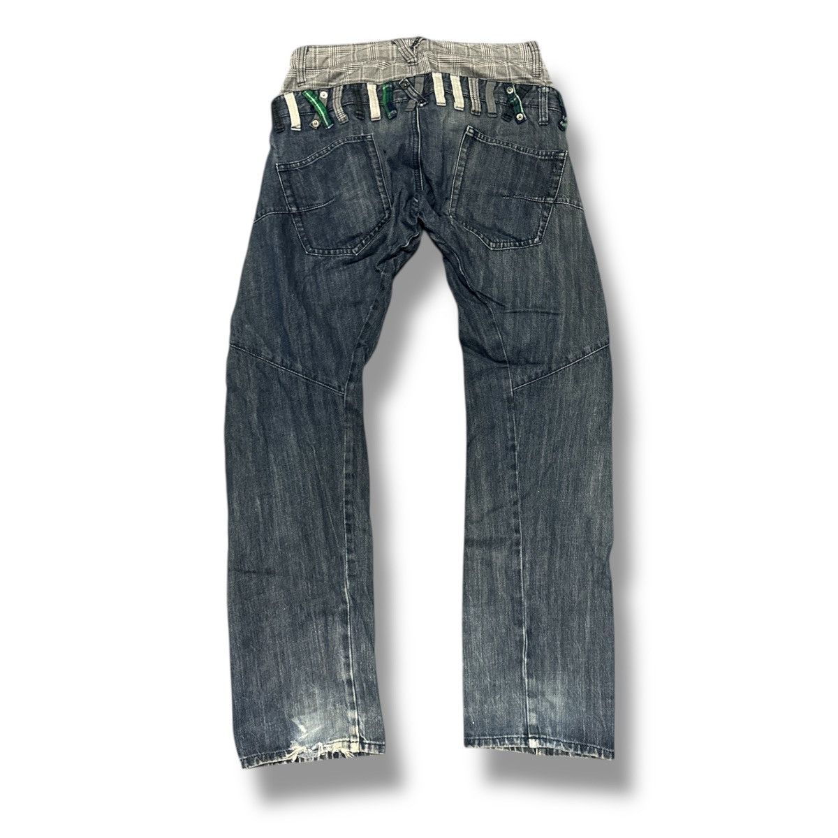 Seditionaries Japanese Brand double waist punk style Jeans Size US 29 - 7 Thumbnail