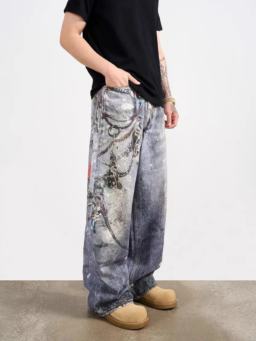Designer × Japanese Brand Vintage Hip Hop Street Loose Casual Pants Size US 32 / EU 48 - 1 Thumbnail