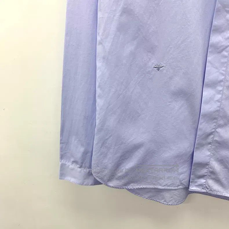 Dior Dior Size 38 Blue bee embroidery cotton lapel long-sleeved Size US XXS / EU 40 - 4 Thumbnail