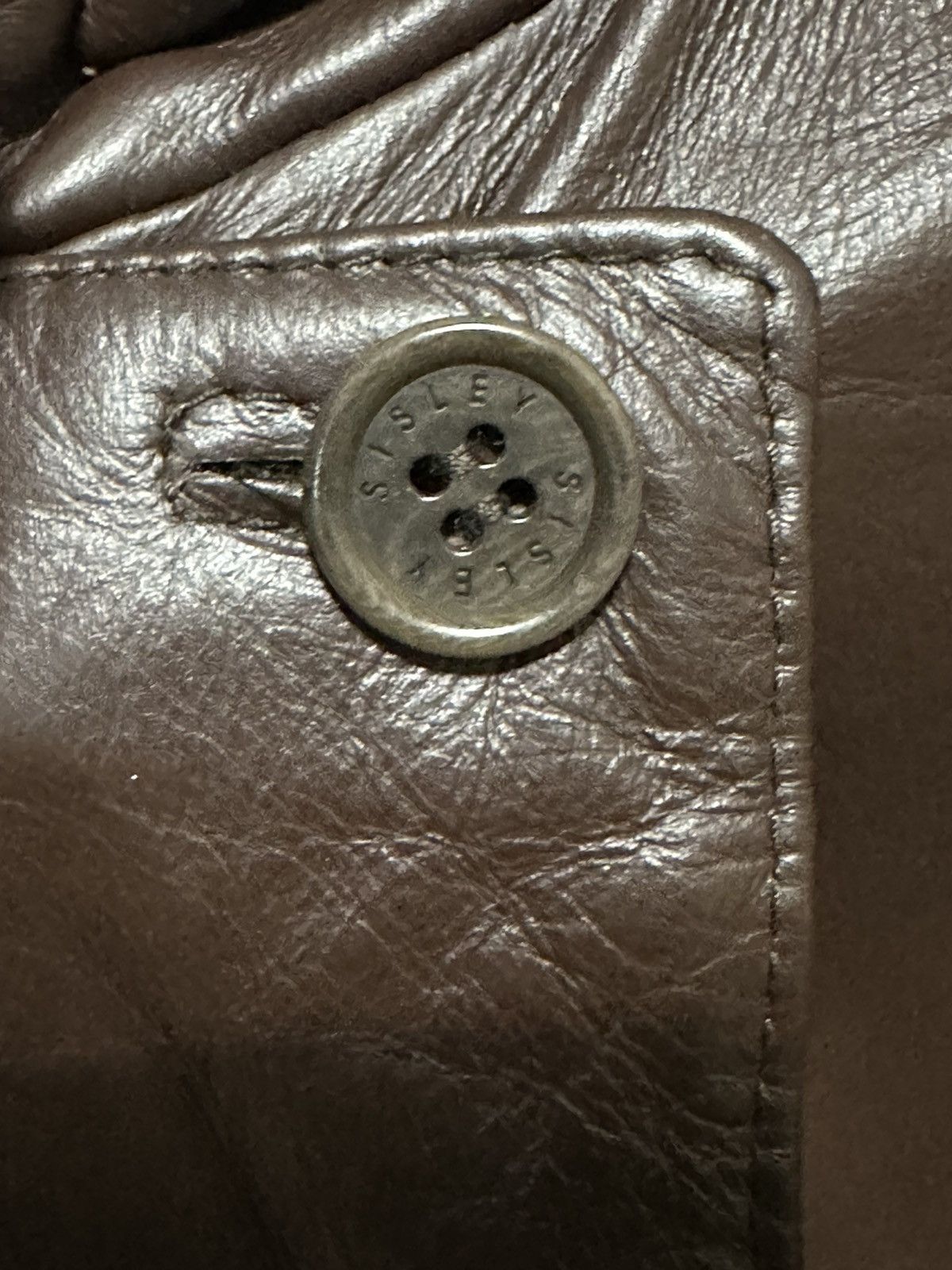 Sisley Sisley Genuine Leather Long Coat Size US S / EU 44-46 / 1 - 6 Thumbnail