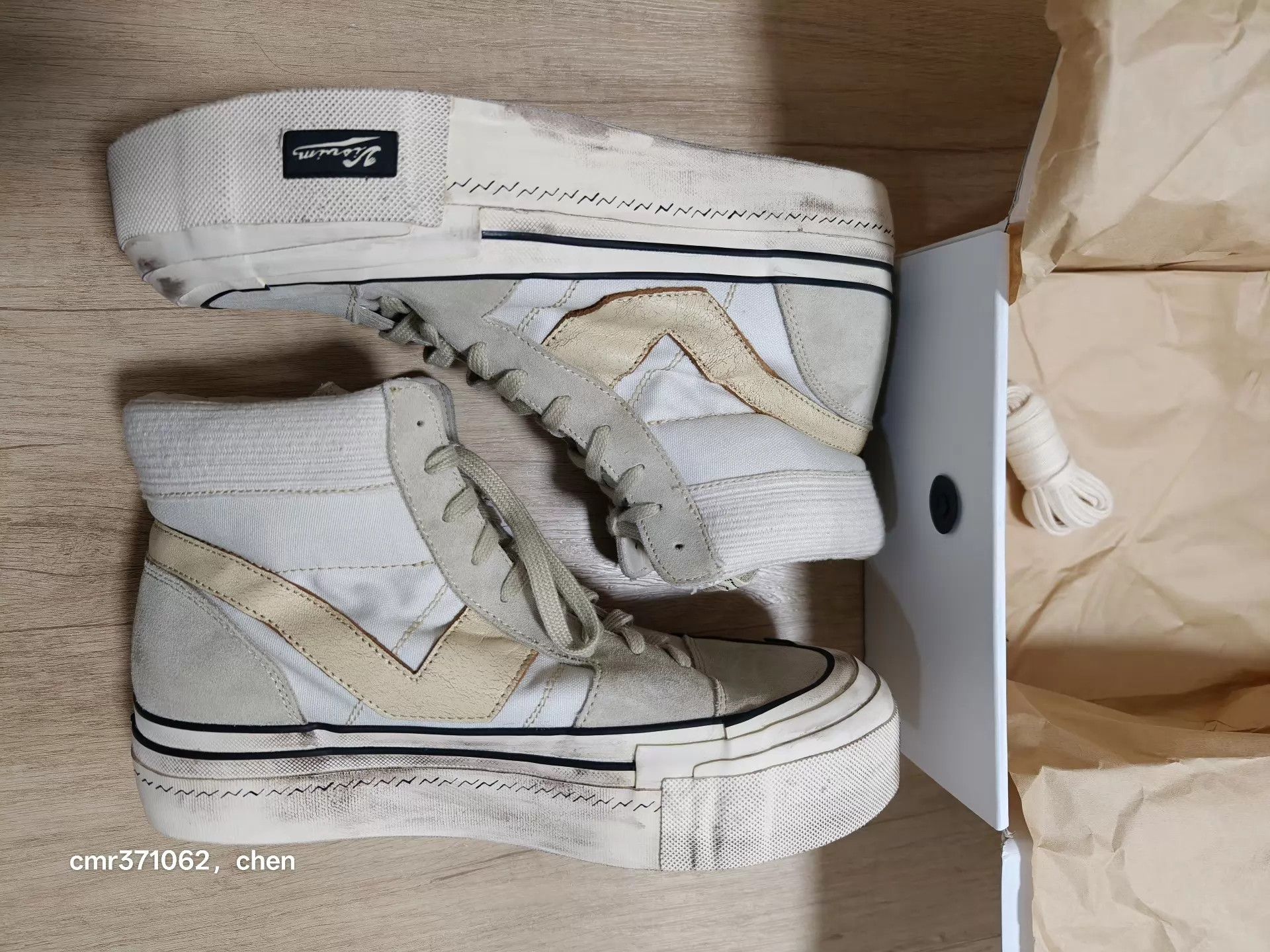 Visvim visvim 22AW Zephyr Hi G.Patten Ivory 11 Size US 11 / EU 44 - 3 Thumbnail
