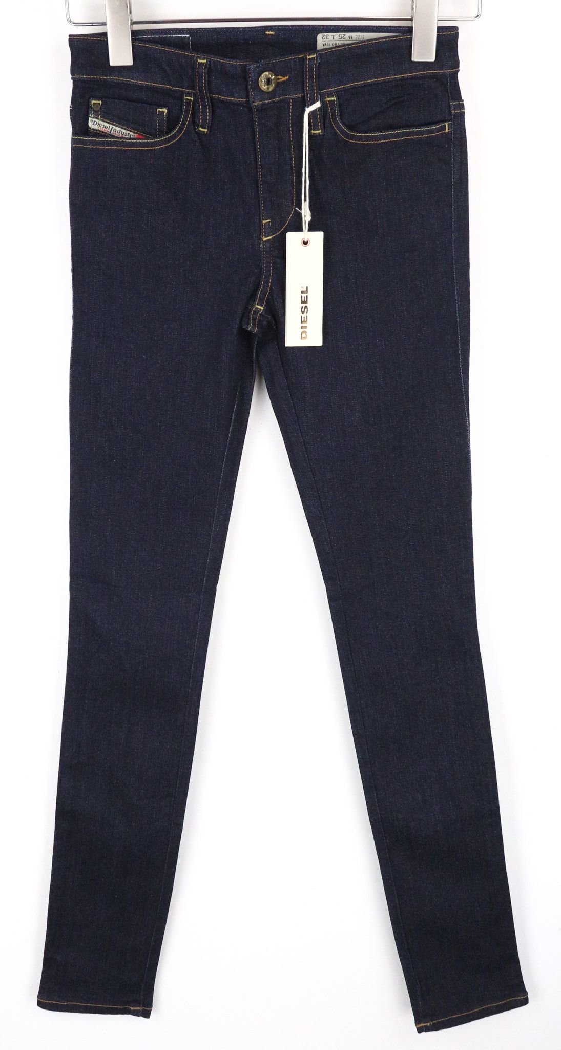 Diesel SKINZEE 0813C W25/L32 Blue Stretch Jeans 70626 Size 25" / US 0 / IT 36 - 2 Thumbnail