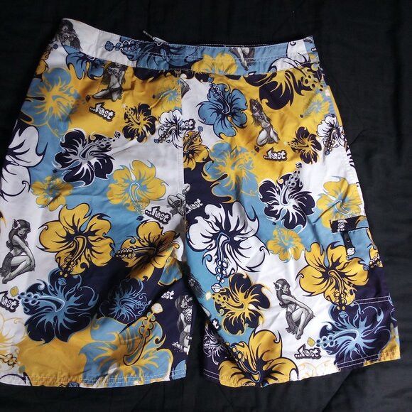 Lost Enterprises Vintage Y2K Lost Enterprises Skate Surf Board Shorts Swim Size US 36 / EU 52 - 6 Thumbnail