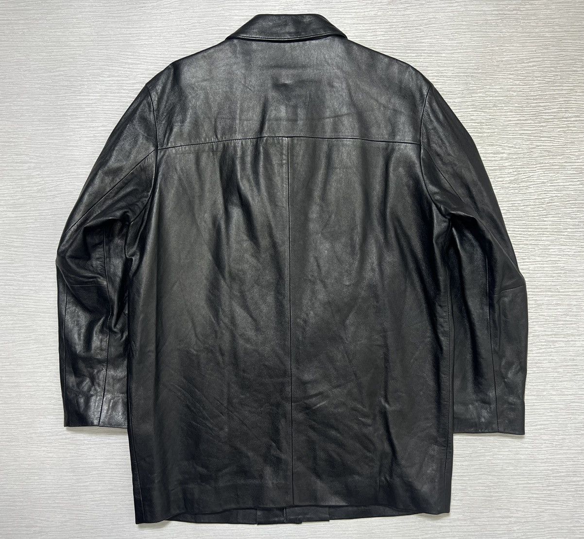 Balenciaga Balenciaga - Vintage - 1997 - Button Up Leather Coat Size US L / EU 52-54 / 3 - 4 Thumbnail