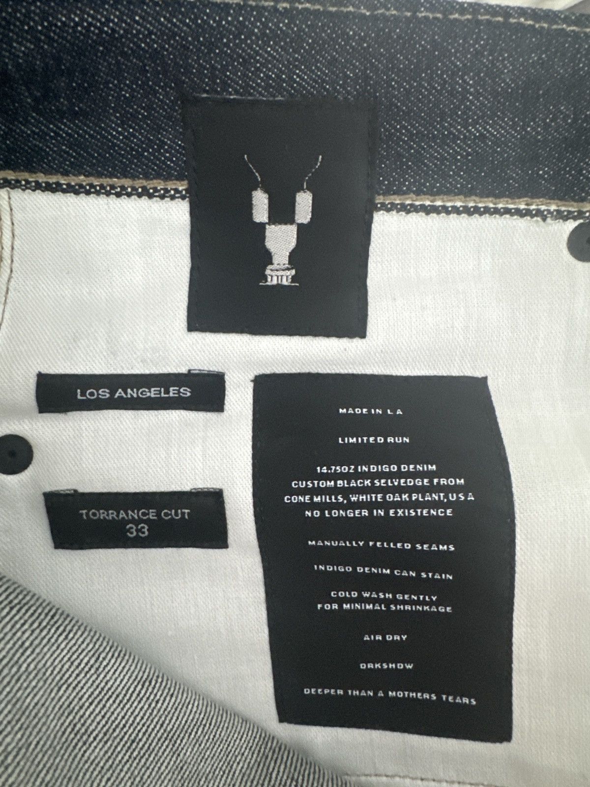 Rick Owens Rick Owens Made in La Torrance cut RAW denim Size US 34 / EU 50 - 3 Thumbnail