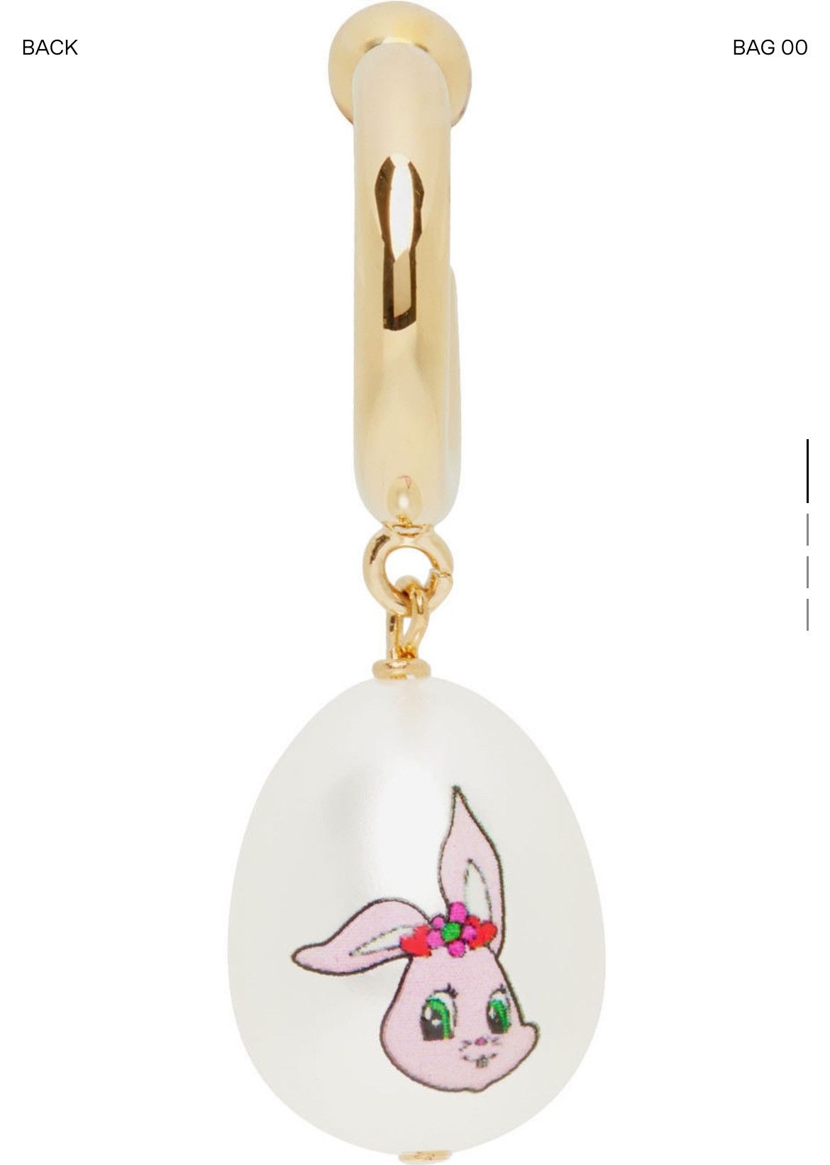 SSENSE Ssense x Safsafu exclusive Bunny Cotton Candy Earring Size ONE SIZE - 6 Thumbnail