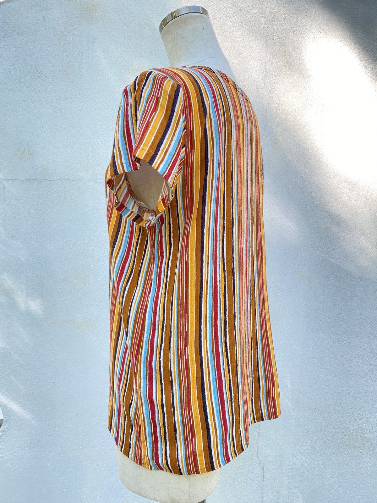 Yves Saint Laurent Yves Saint Laurent Multicolor Striped Summer Top Size ONE SIZE - 5 Thumbnail