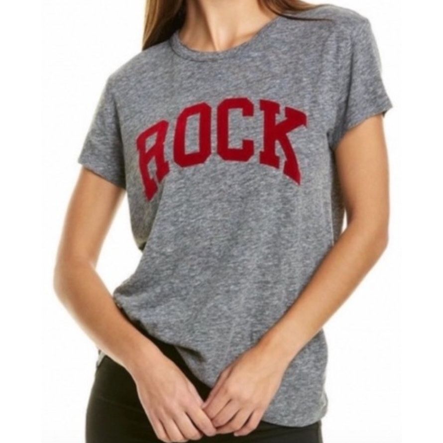 Zadig & Voltaire Zadig & Voltaire Flocked Rock Detail Tee Gray M Size M / US 6-8 / IT 42-44 - 1 Thumbnail
