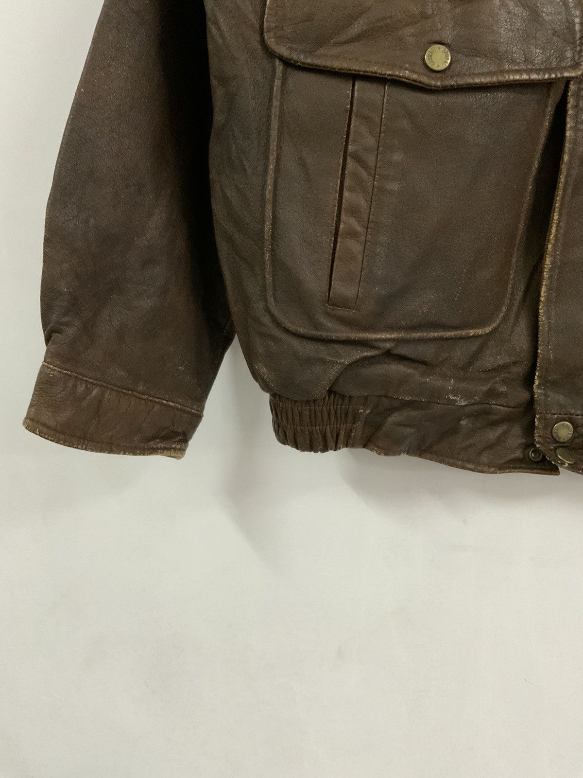 Genuine Leather Vintage Brunati Genuine Leather Fade Jacket Size US L / EU 52-54 / 3 - 8 Thumbnail