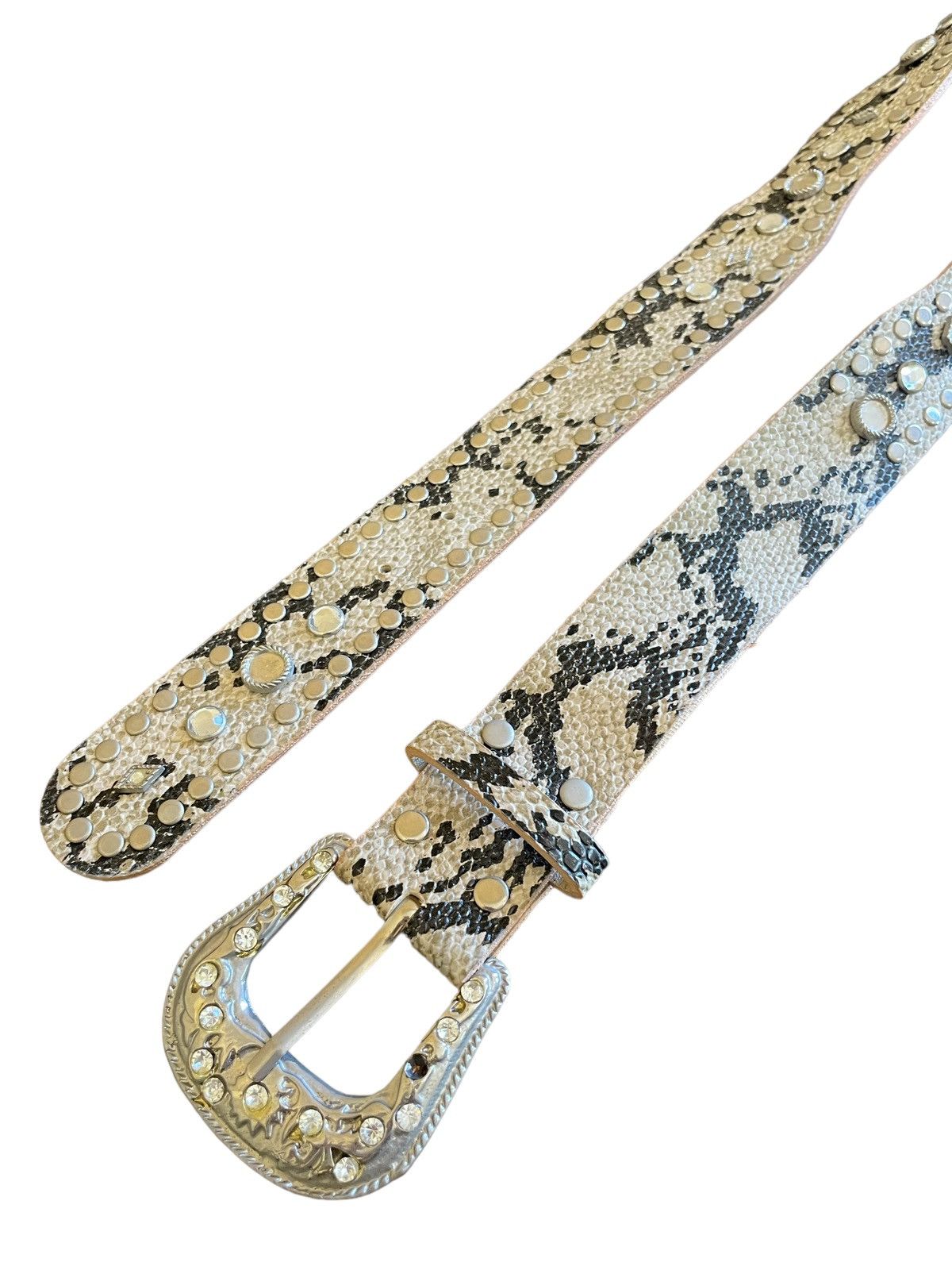 Hysteric Glamour × Tornado Mart Vintage Hysteric Style Studded Rhinestones Snake Skin Belt Size ONE SIZE - 10 Thumbnail