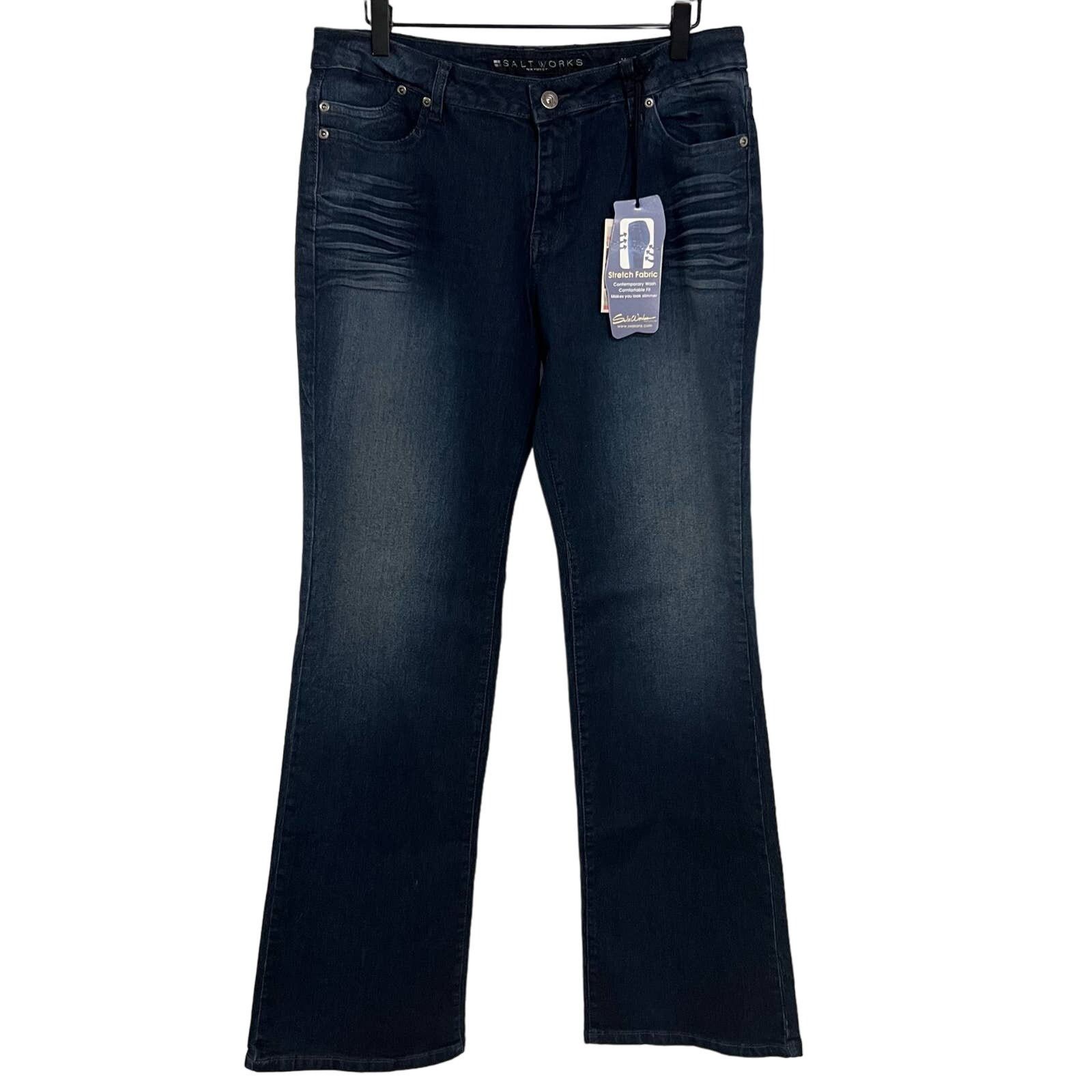Other Salt Works Medium Rise Boot Cut Jeans Dark Wash Size 8 New Size 30" / US 8 / IT 44 - 1 Thumbnail