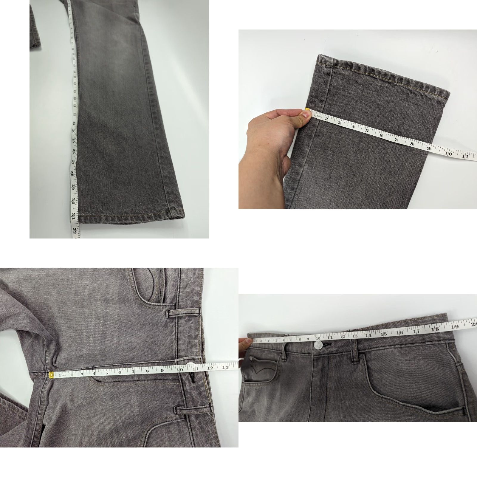 Dickies Dickies Jeans Straight Gray Mens Size 36 5-Pocket Denim Cotton Belt Loops Logo Distressed? No Distressed: No Size US 36 / EU 52 - 8 Thumbnail