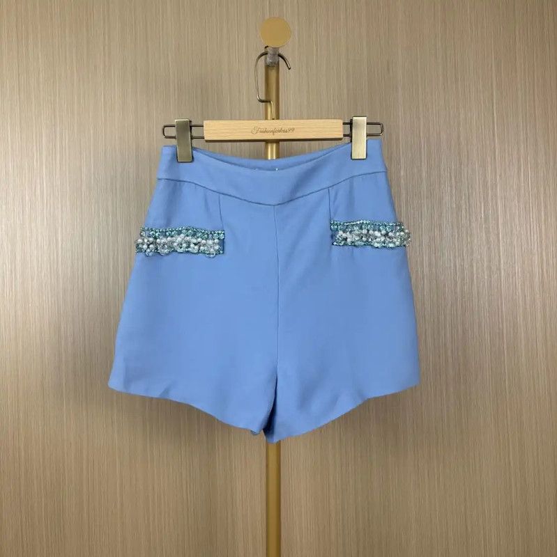 Miu Miu Miu Miu Blue Spring Autumn Women's Shorts 0089 Size 23" - 1 Thumbnail