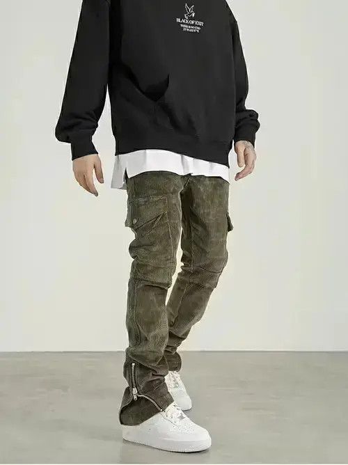 utility flared cargo pants