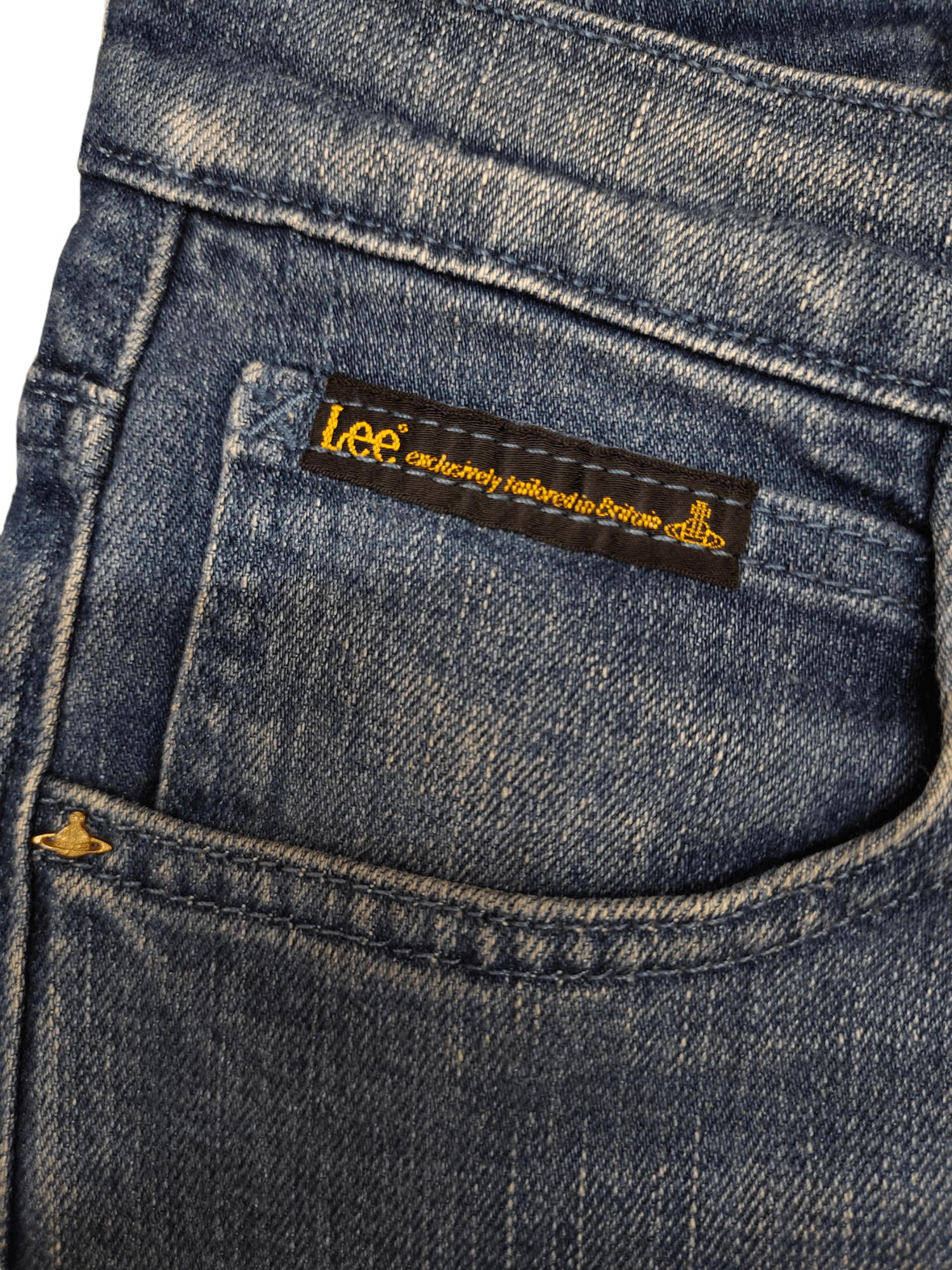 Lee × Vivienne Westwood Vivienne Westwood X Lee orb Logo Denim Pants Slim Fit Size US 30 / EU 46 - 12 Thumbnail