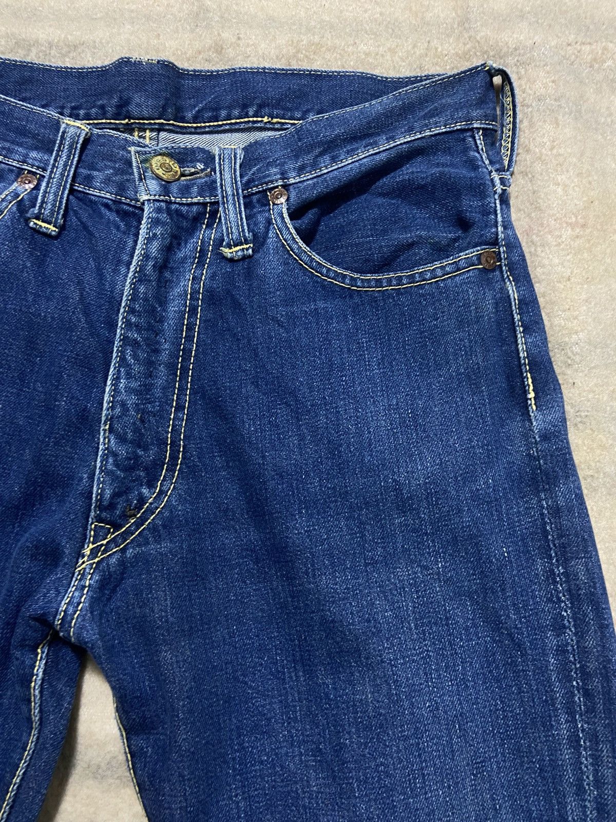 Japanese Brand Vintage 60s Big Stone Flare Jeans Size US 30 / EU 46 - 5 Thumbnail