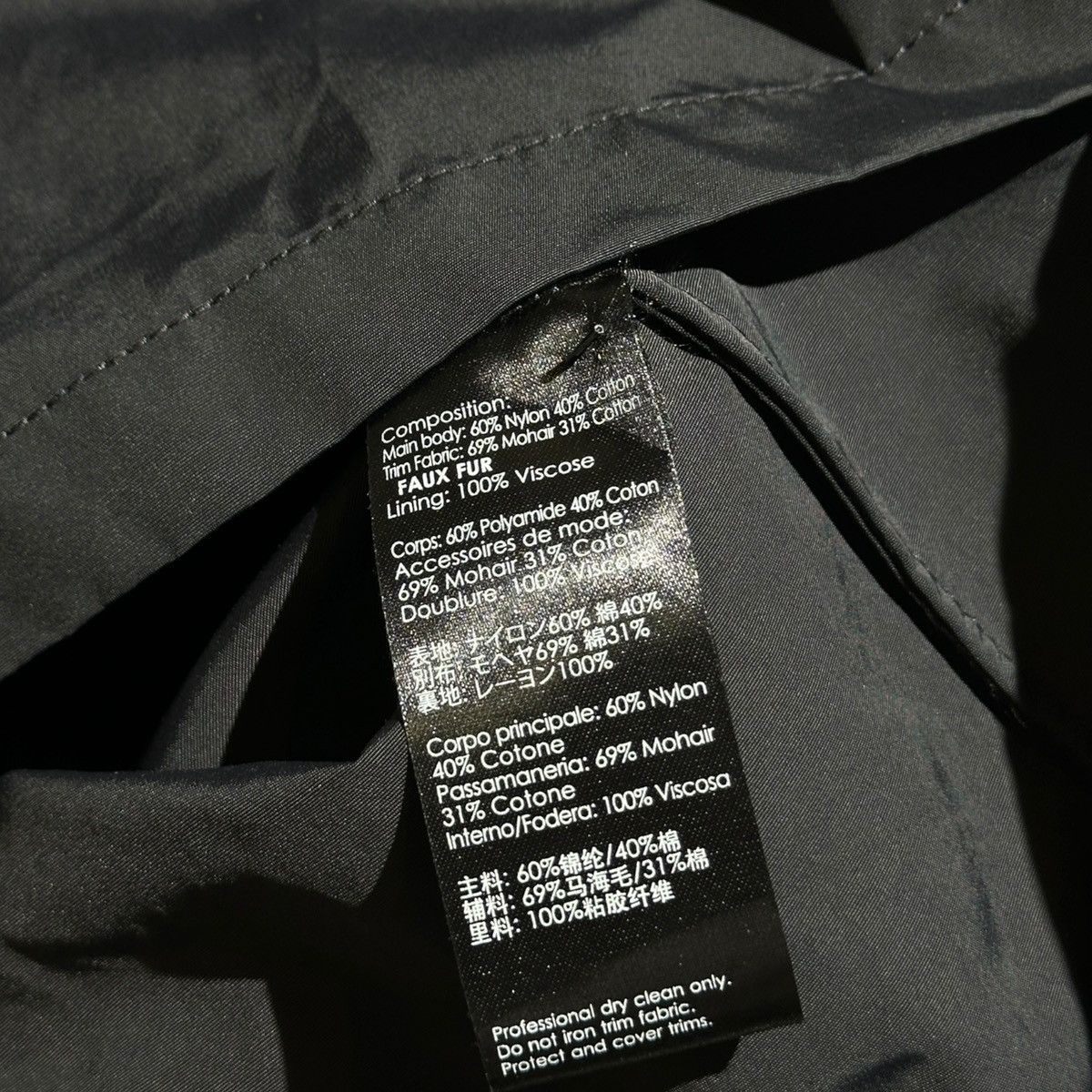 3.1 Phillip Lim $1,500 Fur paneled nylon jacket Size US S / EU 44-46 / 1 - 4 Thumbnail