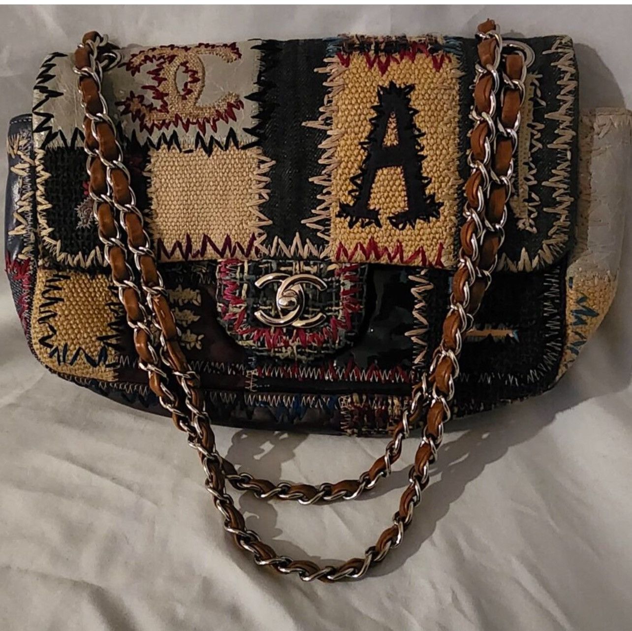 Chanel Chanel Rare Denim Patchwork Flap Bag Size ONE SIZE - 15 Thumbnail