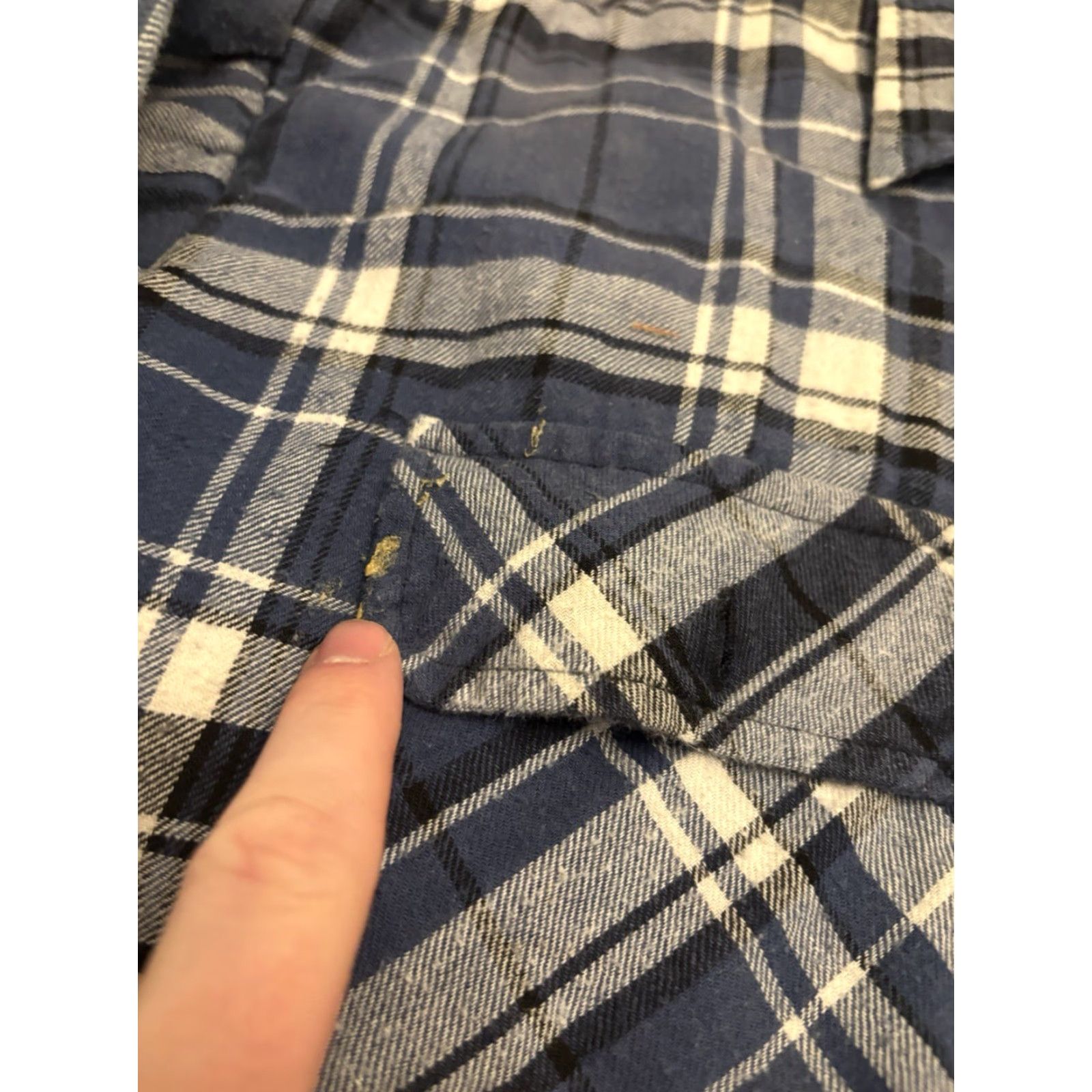 Vintage VINTAGE Flannel Shacket Quilted Liner Mens XL Blue Plaid Heavyweight Pockets 90s Outdoor Button-Up Shirt Size US XL / EU 56 / 4 - 2 Thumbnail