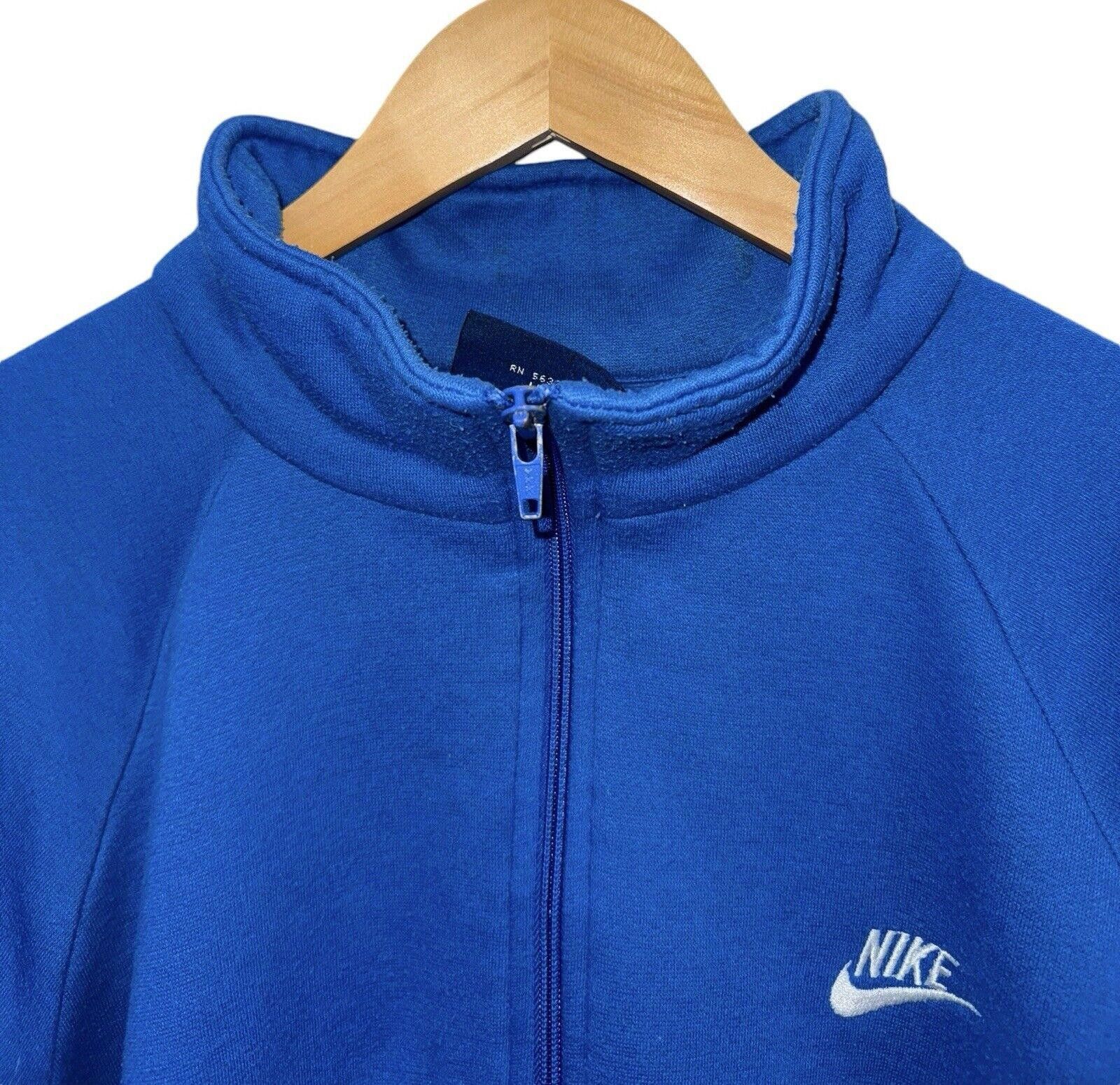 Nike Vintage Nike 1980s Full Zip Blue Track Jacket Windbreaker L Size US L / EU 52-54 / 3 - 2 Thumbnail