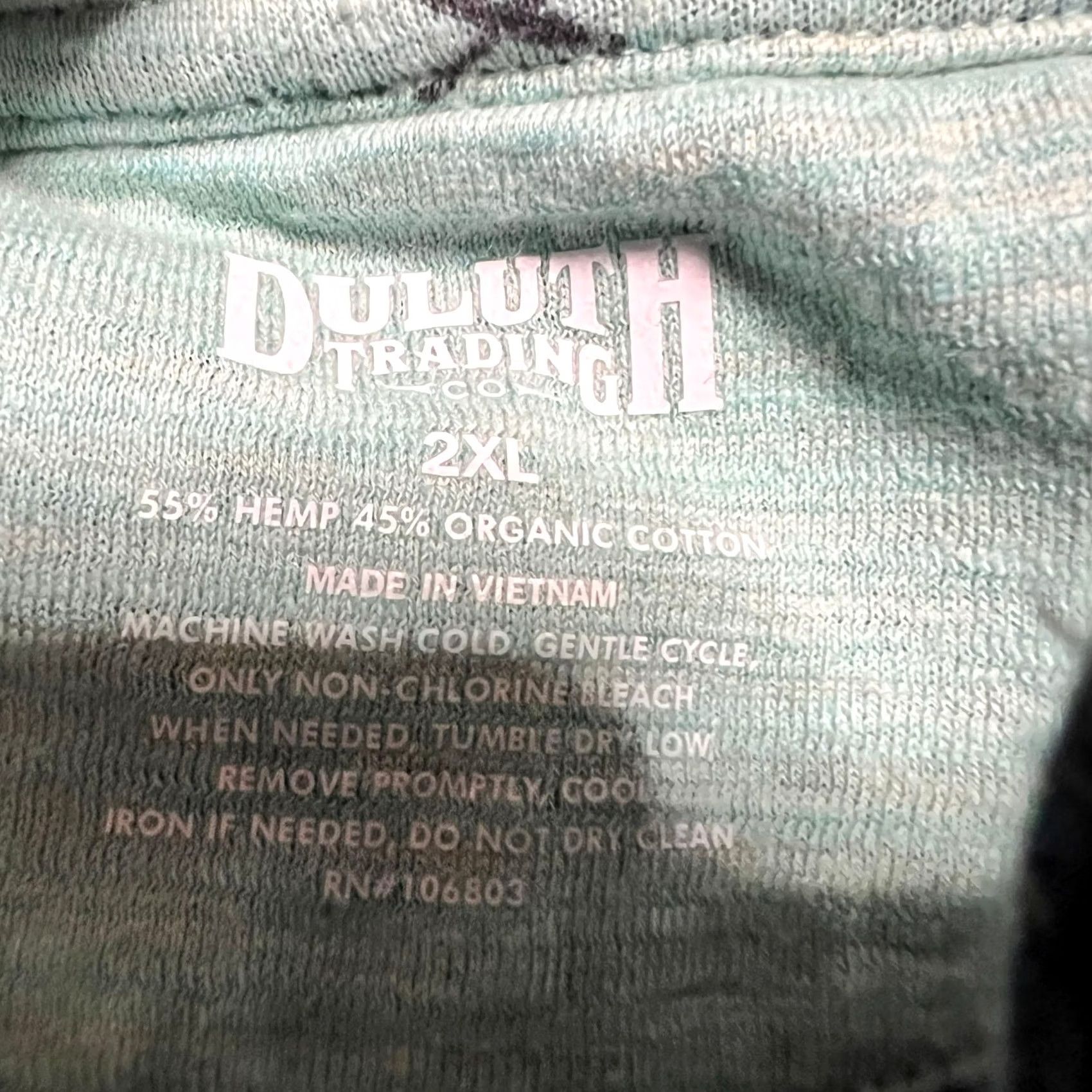Duluth Trading Company Duluth Trading Co Jacket Womens 2XL Hemp Organic Cotton Buttonfront Blue Regular Women blue Jacket Size XXL / US 16-18 / IT 52-54 - 6 Thumbnail
